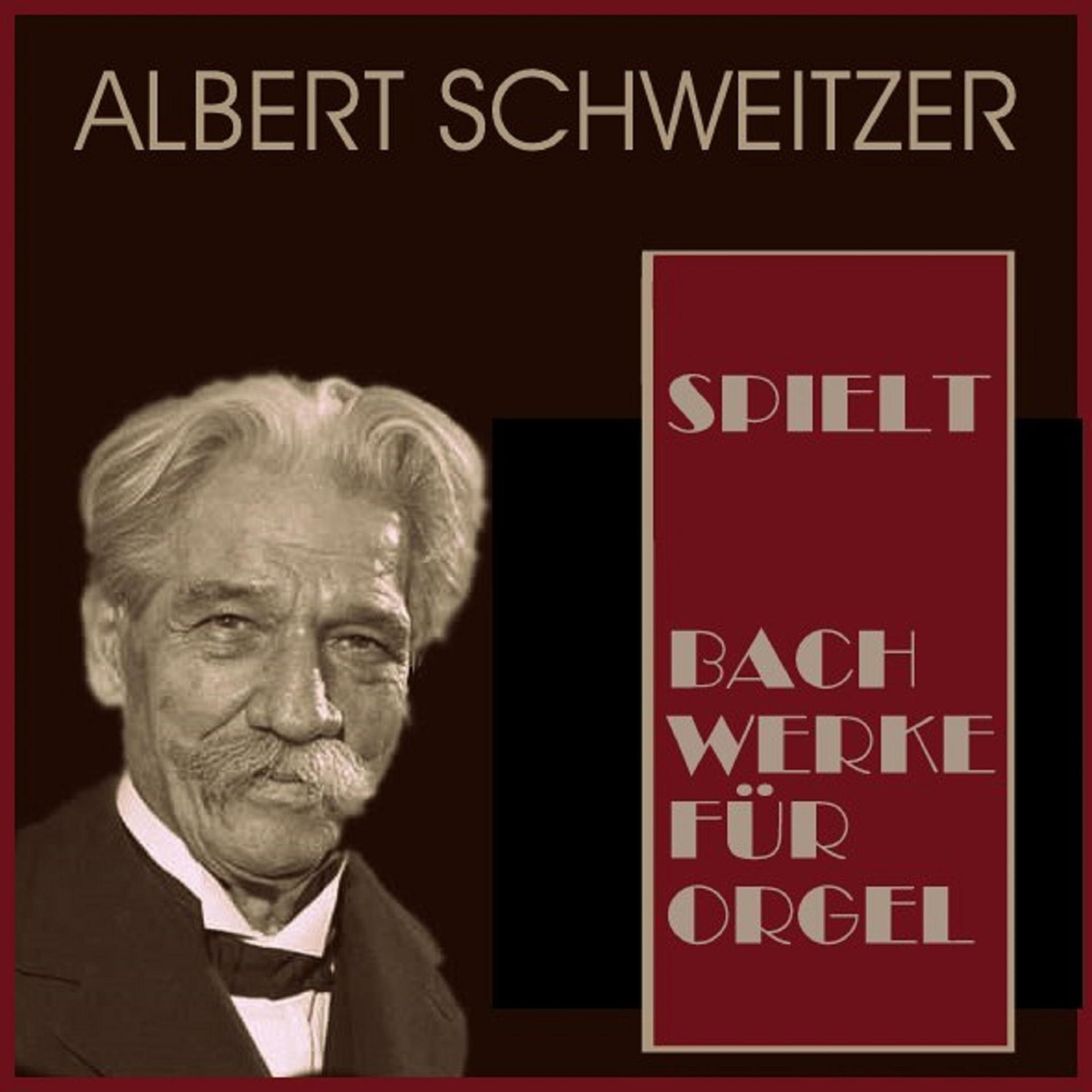 Постер альбома Albert Schweitzer spielt Bach Werke für Orgel