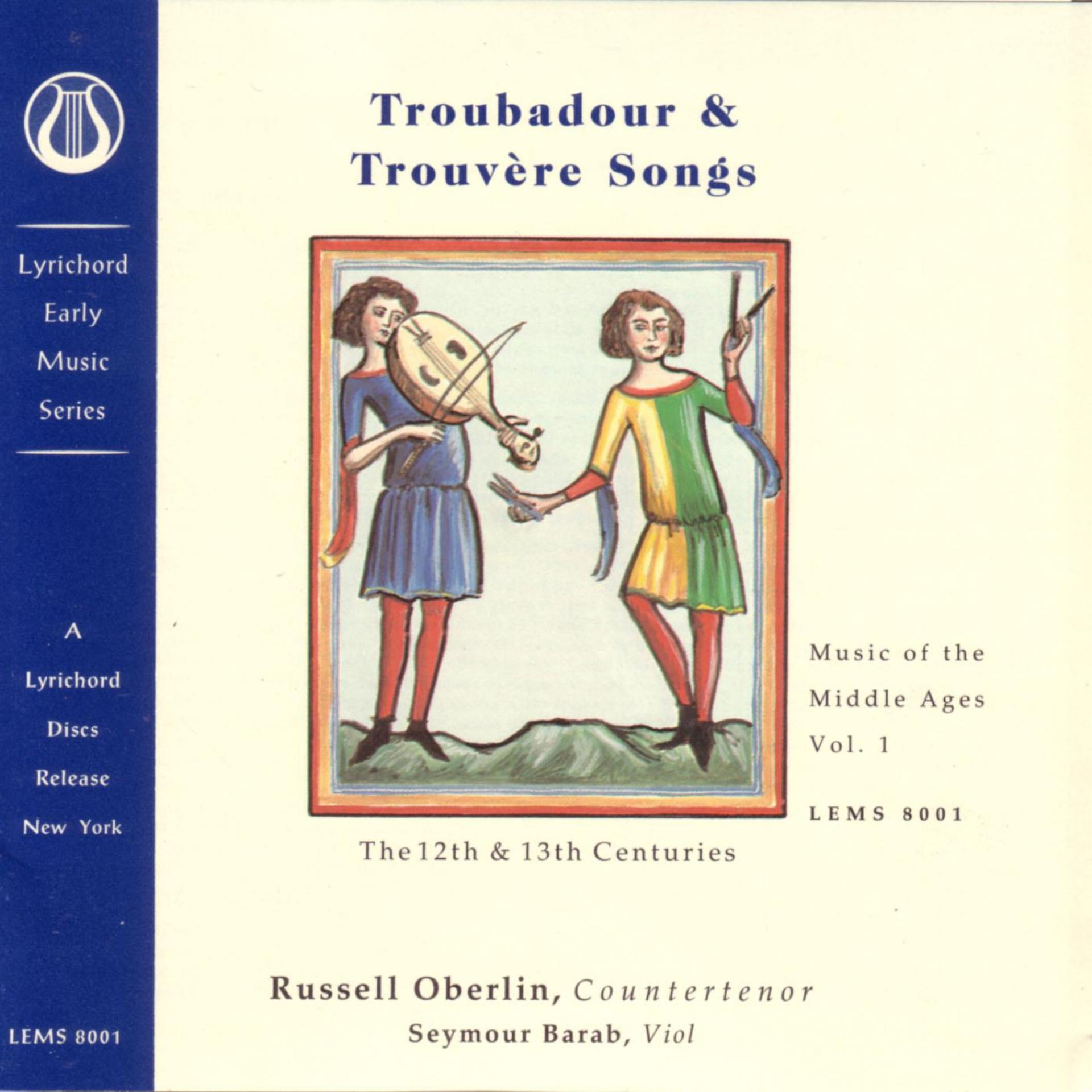 Постер альбома Troubadour and Trouvere Songs