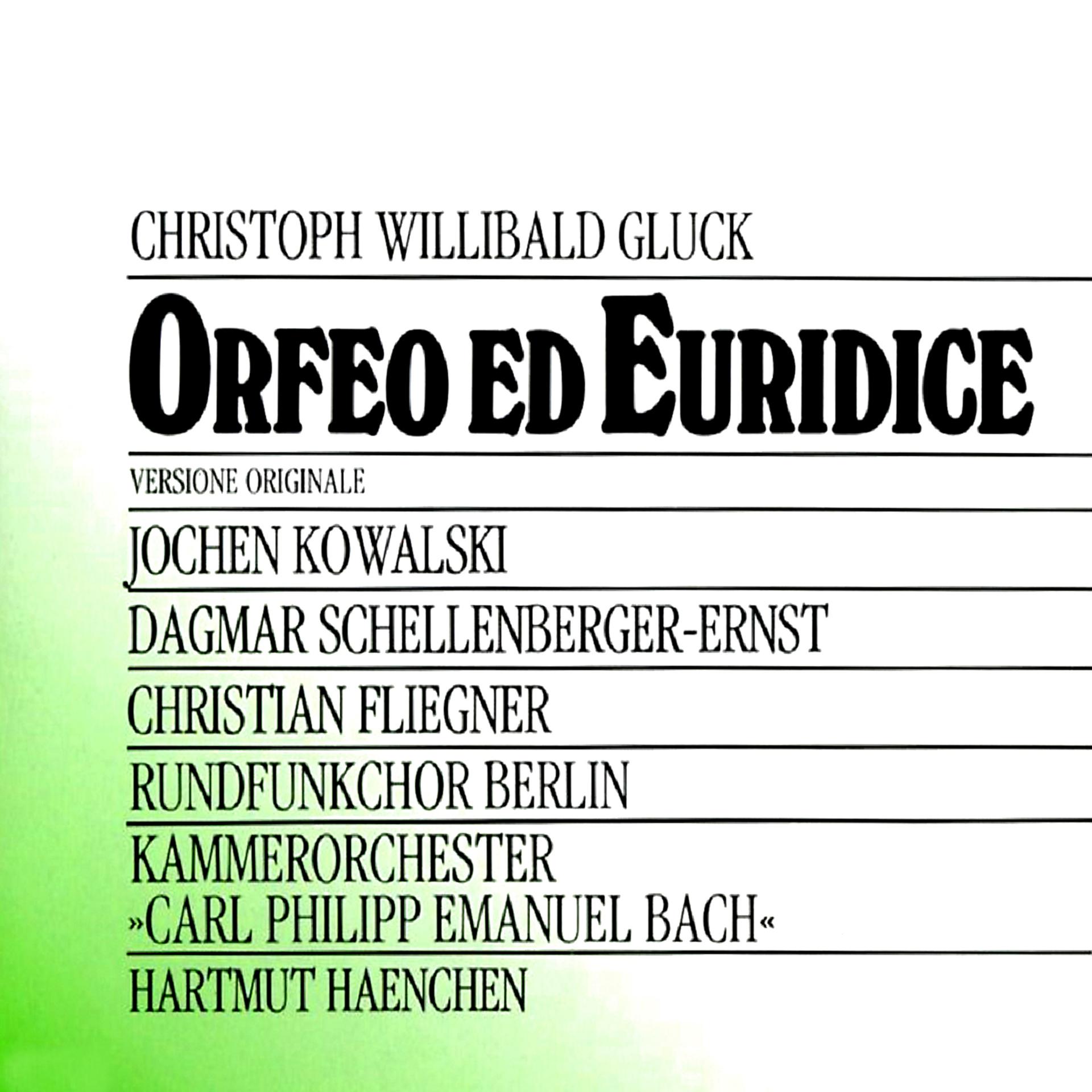 Постер альбома Gluck: Orfeo Ed Euridice