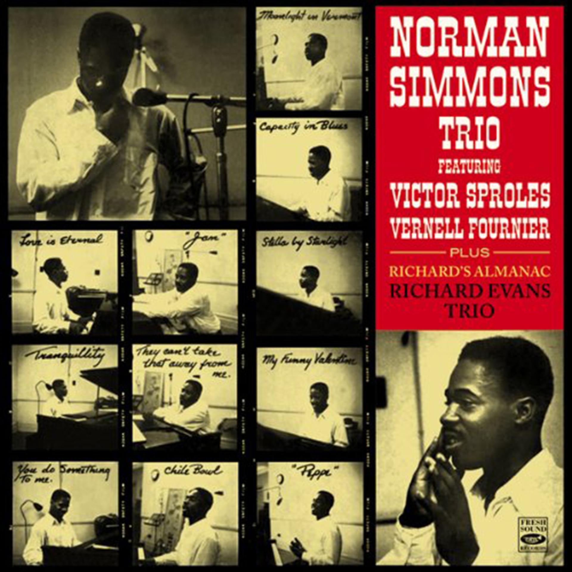 Постер альбома Norman Simmons Trio Featuring Victor Sproles and Vernell Fournier, Plus Richard Evans Trio "Richard's Almanac" With Jack Wilson and Robert Barry