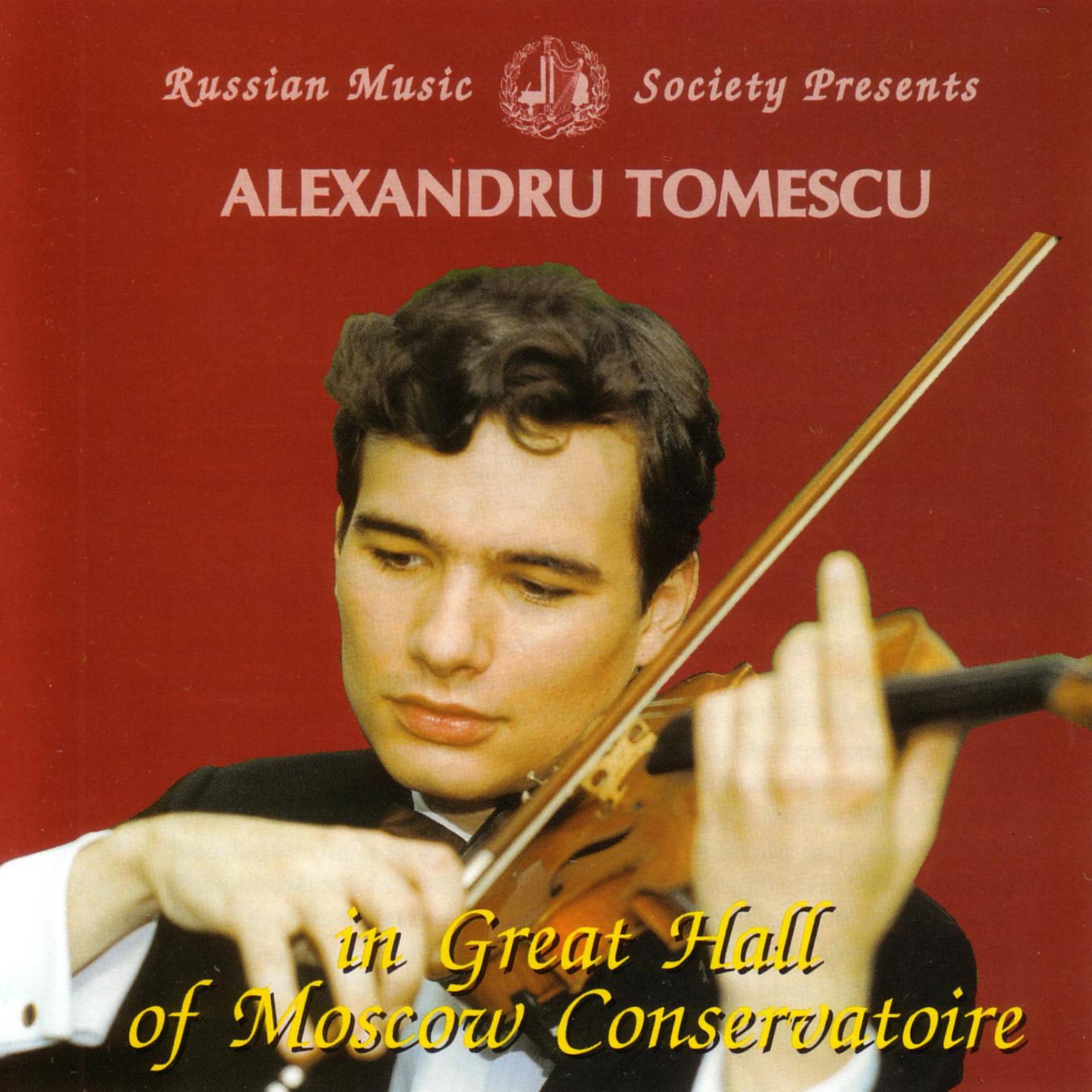 Постер альбома Mendelssohn and Paganini: Alexandru Tomescu in Great Hall of Moscow Conservatory