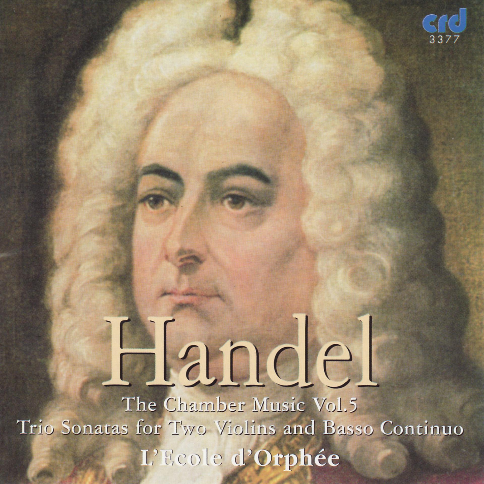 Постер альбома Handel: the Chamber Music Vol.V