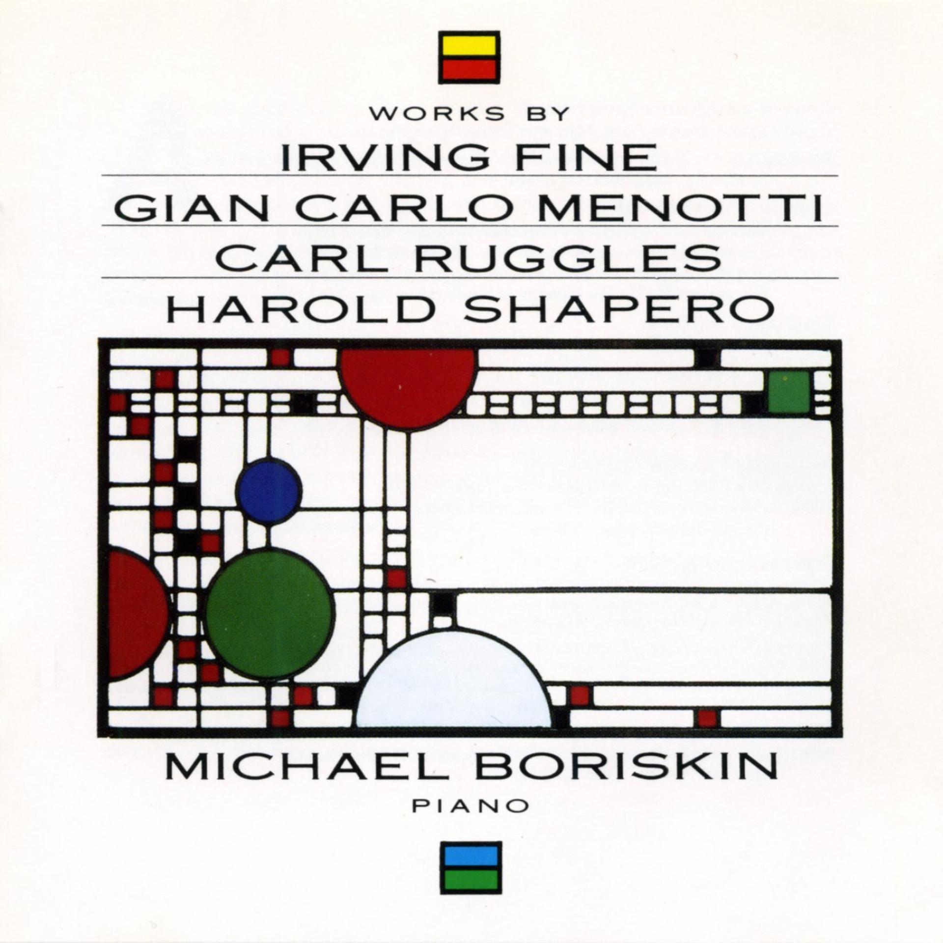 Постер альбома Fine, Menotti, Ruggles & Shapero: Piano Works