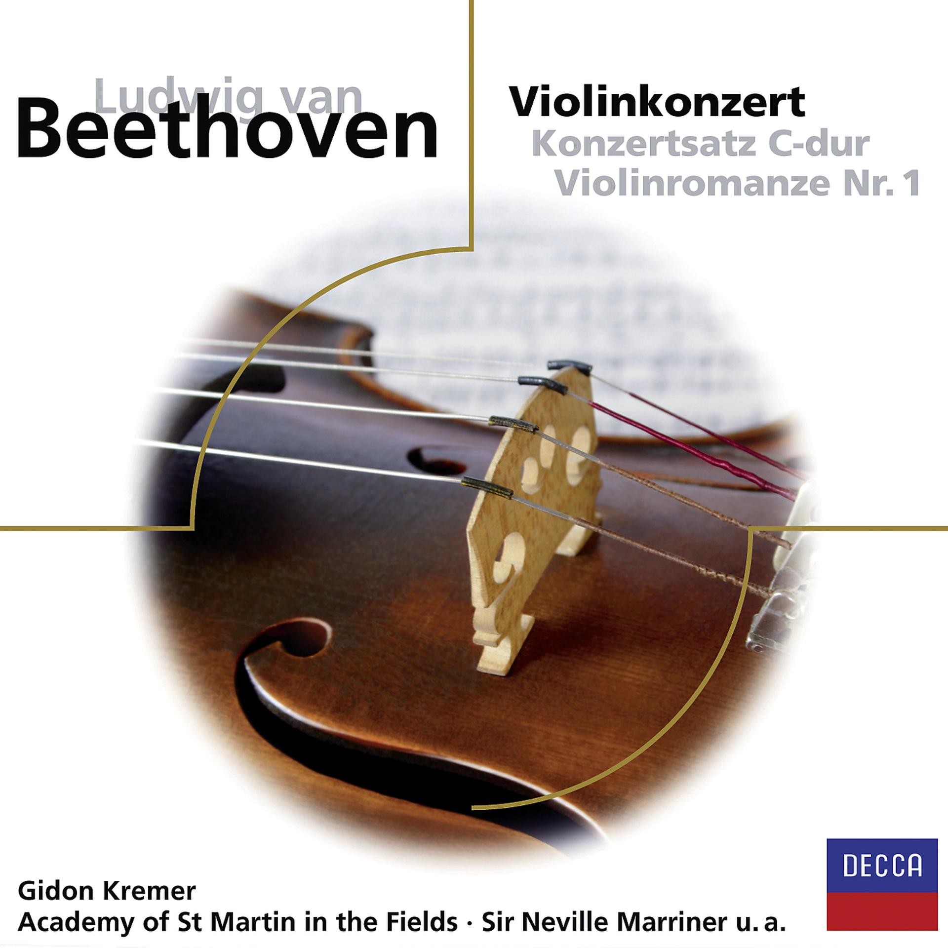 Постер альбома Violinkonzert, Konzertsatz C-dur, Violinromanze Nr.1
