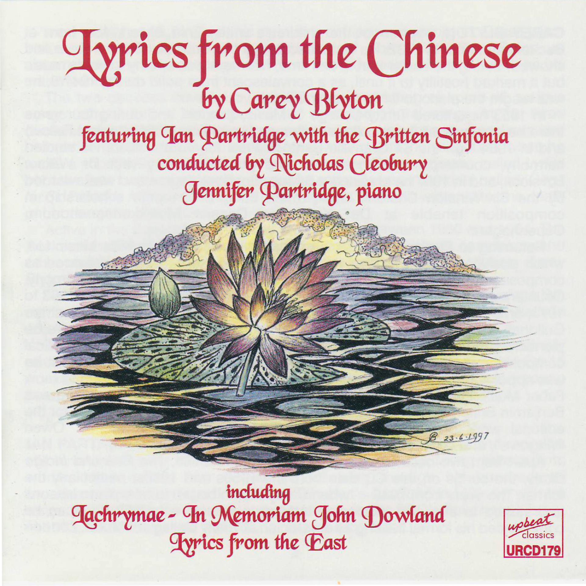 Постер альбома Lyrics From The Chinese