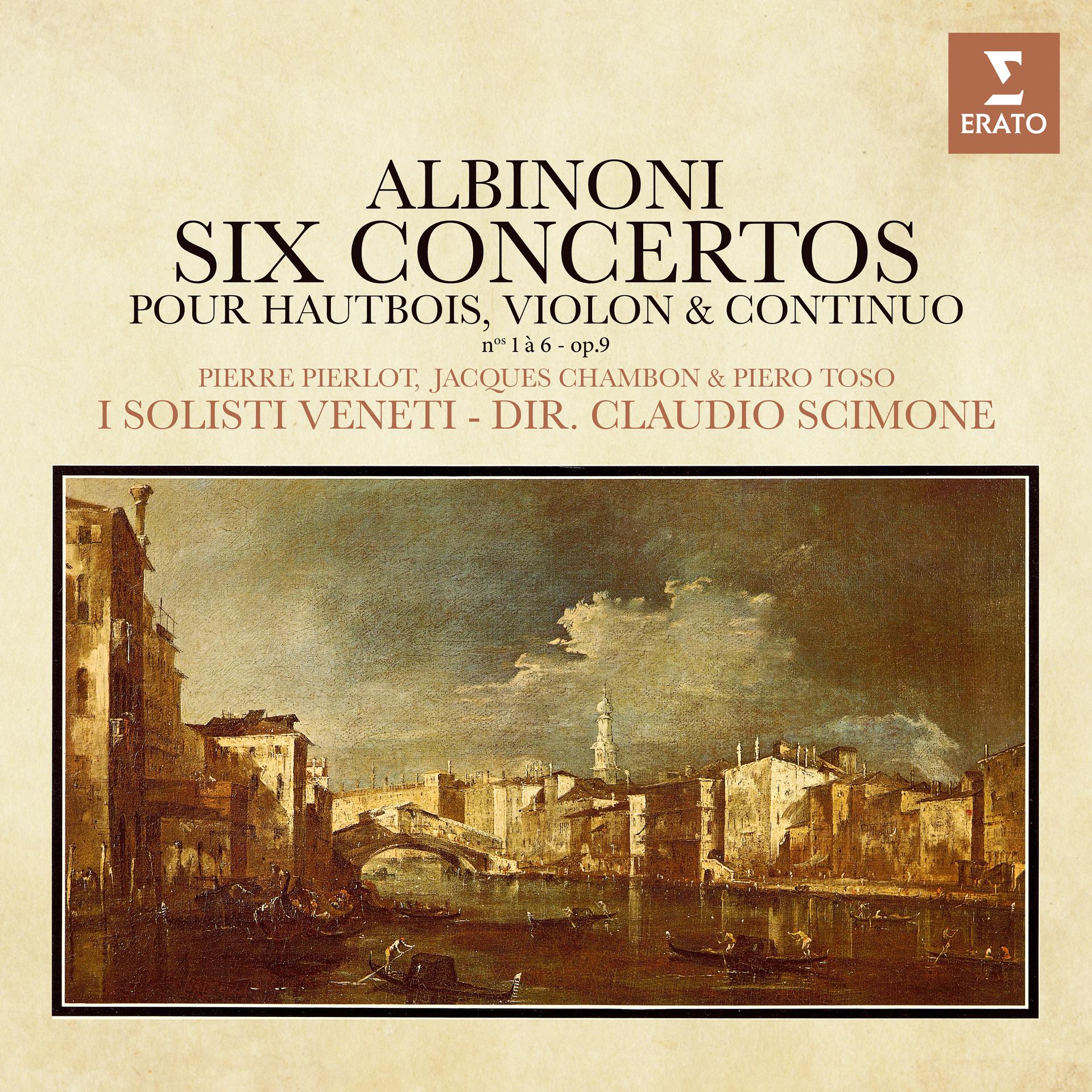 Постер альбома Albinoni: Concertos pour hautbois, violon et continuo, Op. 9 Nos. 1 - 6