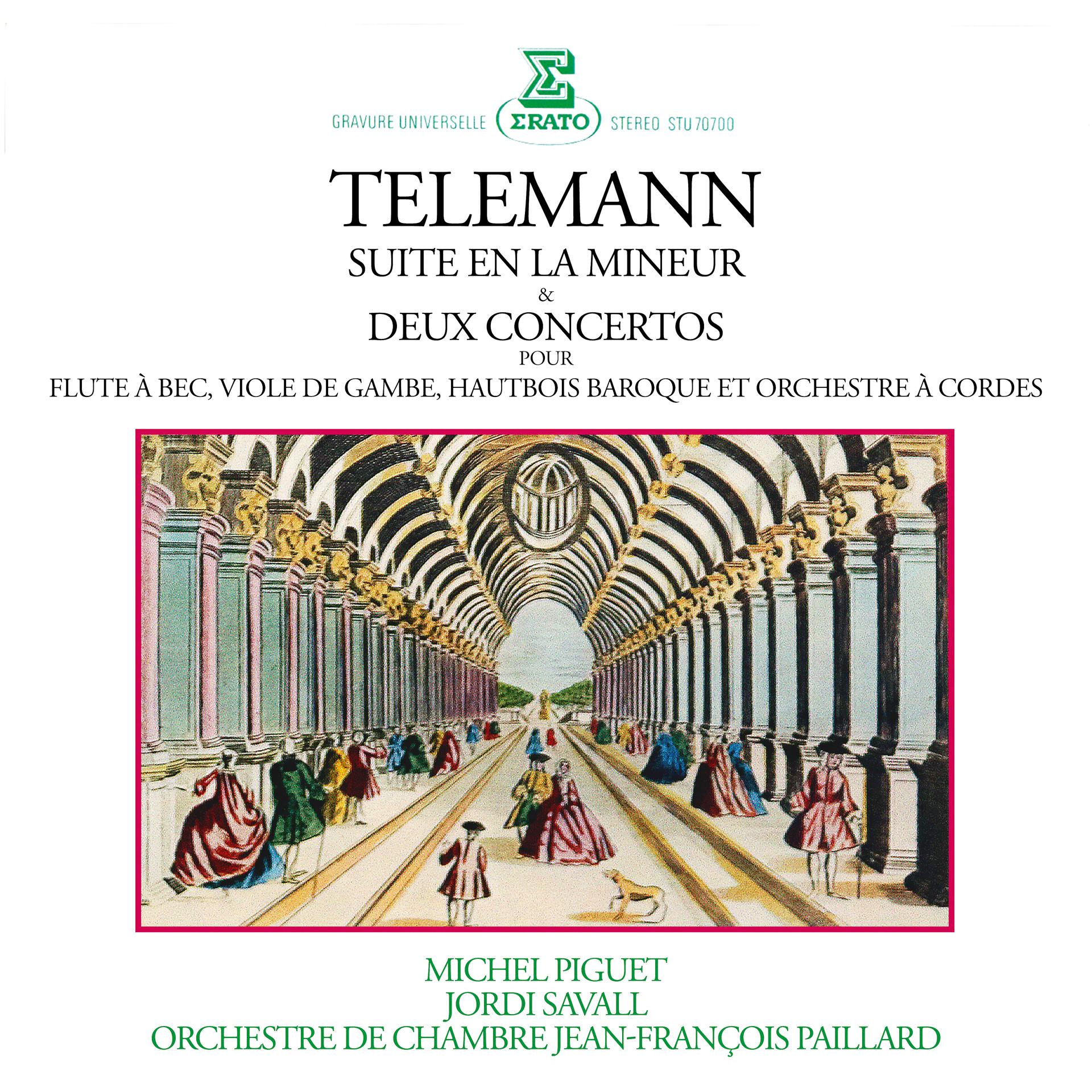 Постер альбома Telemann: Suite en la mineur, Concertos pour flûte à bec, viole de gambe & hautbois baroque
