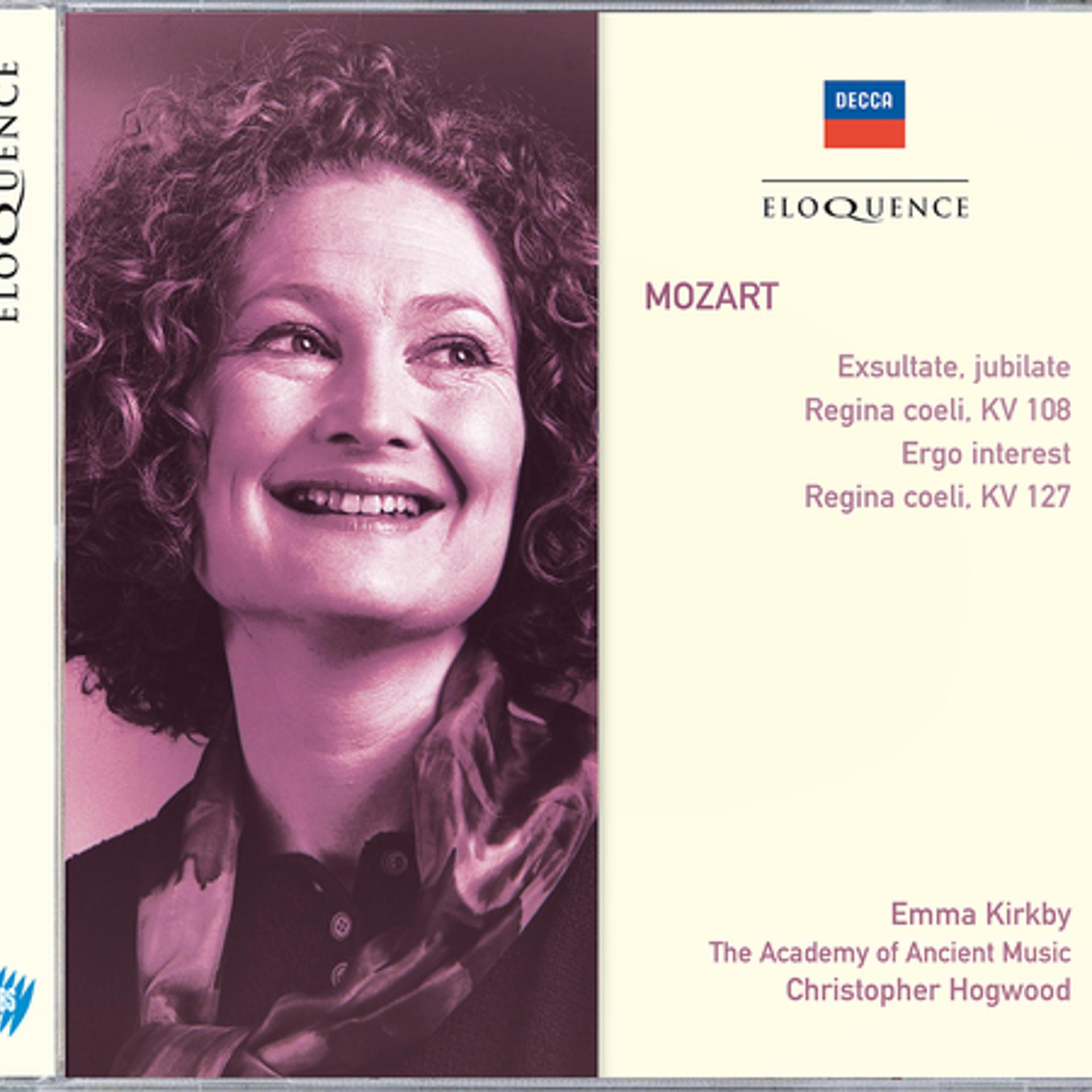 Постер альбома Mozart: Exsultate, Jubilate;  Regina Coeli; Ergo Interest