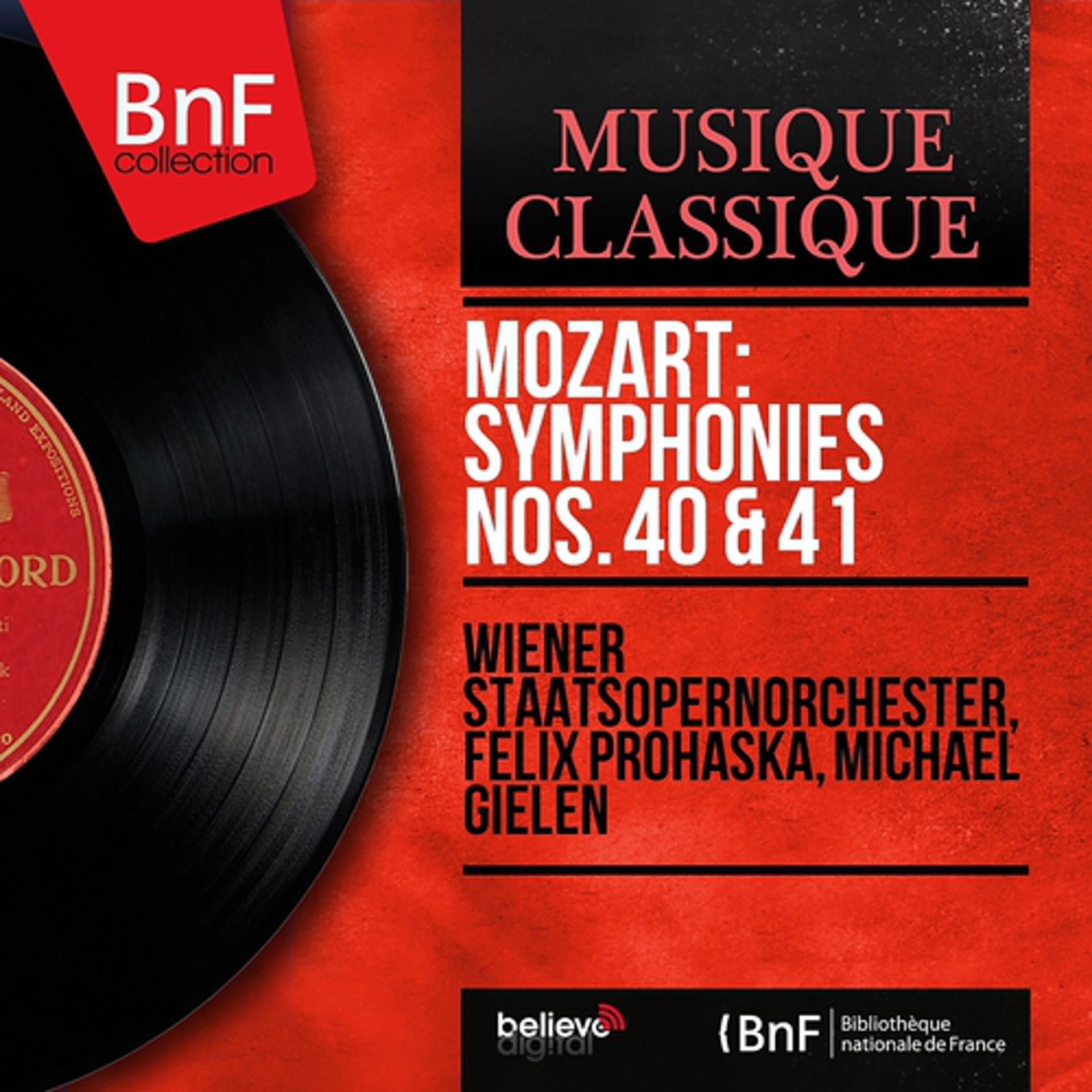 Постер альбома Mozart: Symphonies Nos. 40 & 41 (Mono Version)