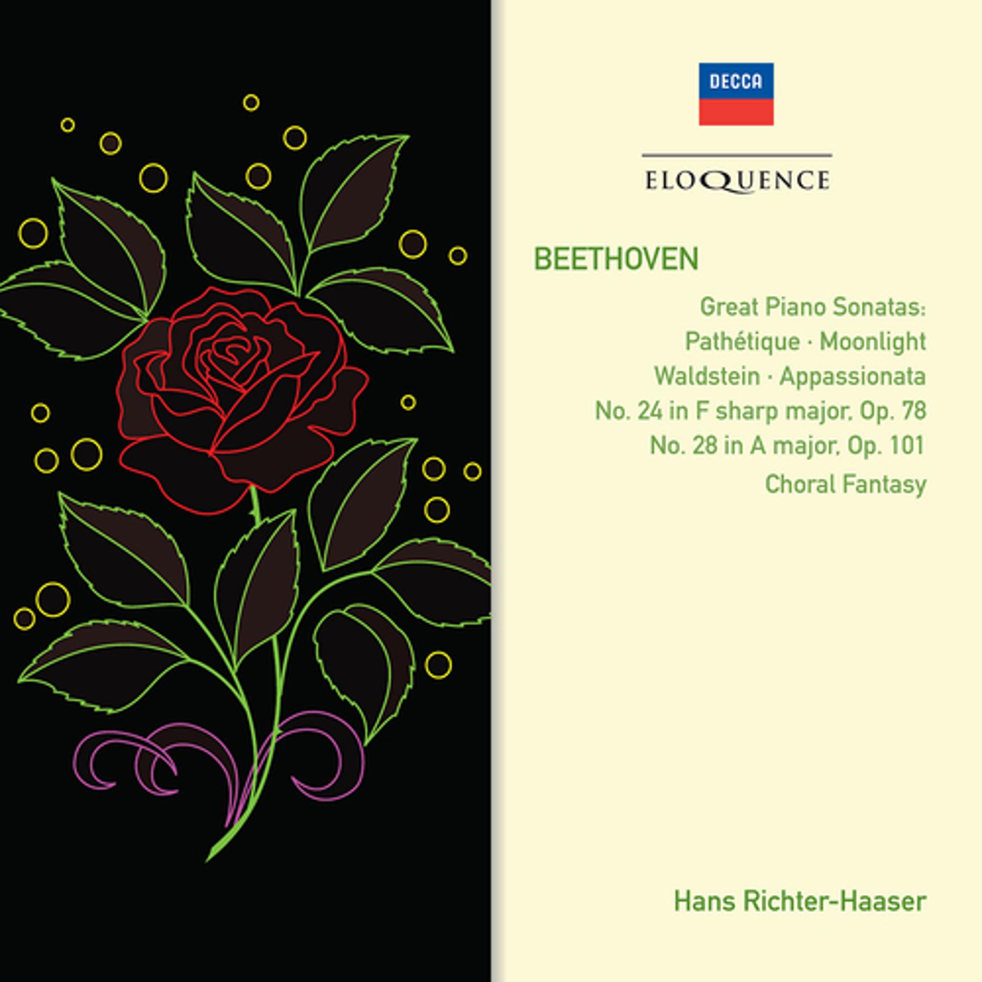 Постер альбома Beethoven: Piano Sonatas Nos. 8, 14, 21, 23, 24; Choral Fantasy