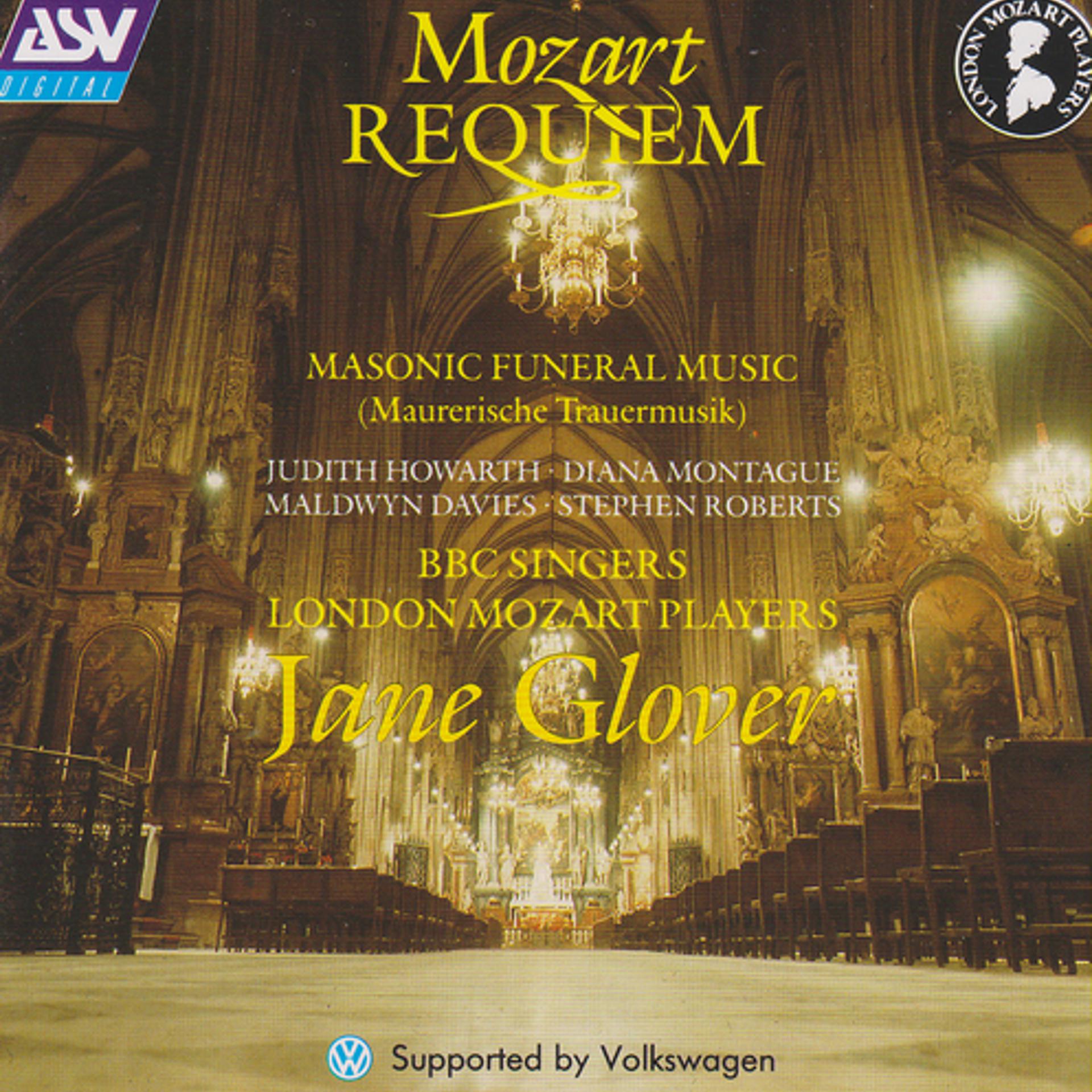 Постер альбома Mozart: Requiem; Maurerische Trauermusik