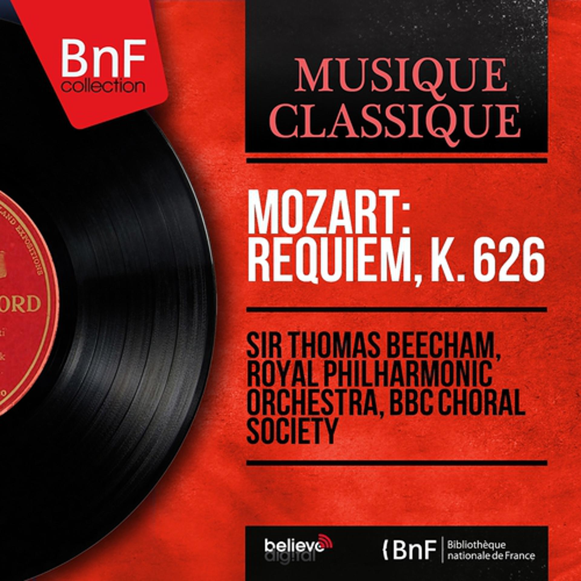 Постер альбома Mozart: Requiem, K. 626 (Mono Version)