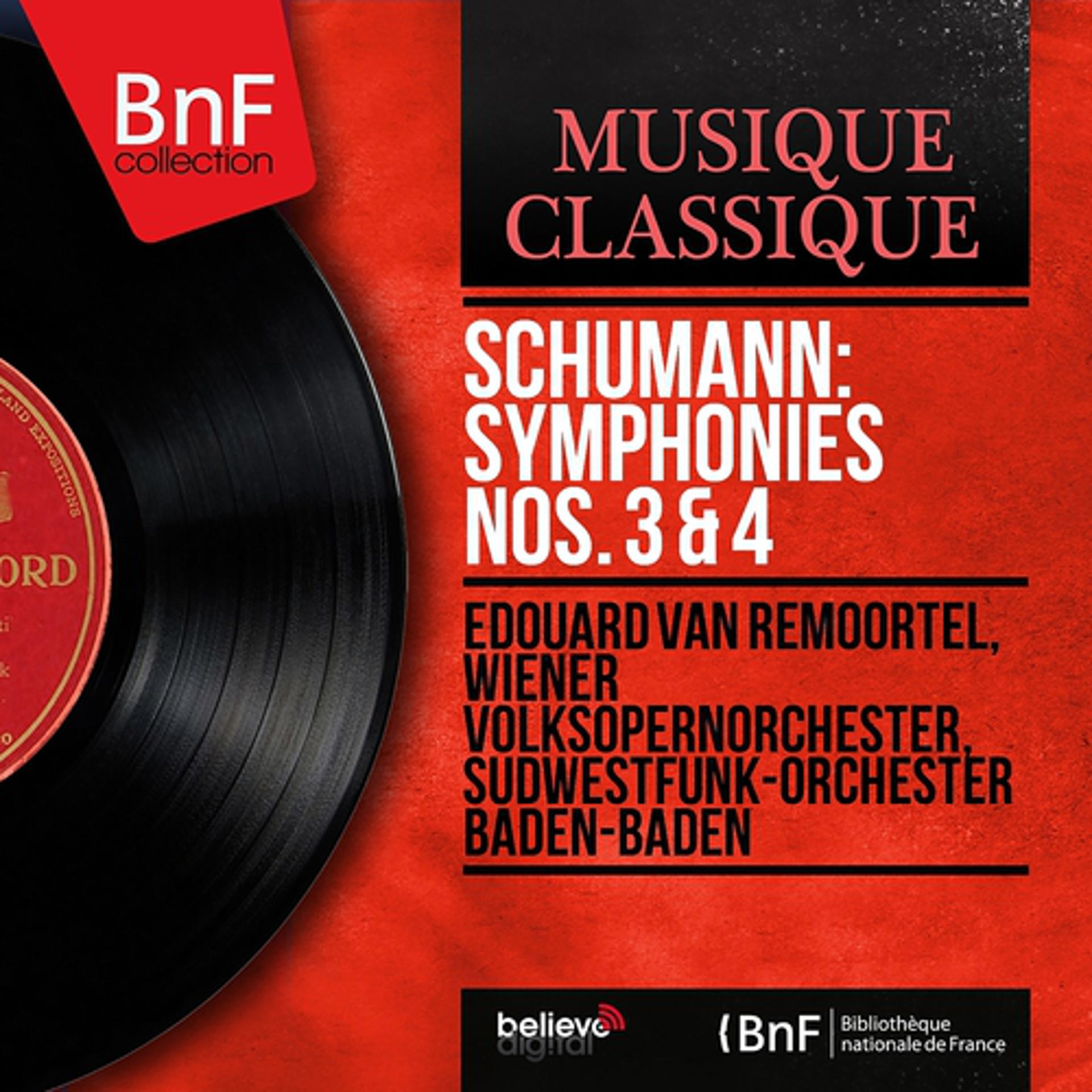 Постер альбома Schumann: Symphonies Nos. 3 & 4 (Mono Version)