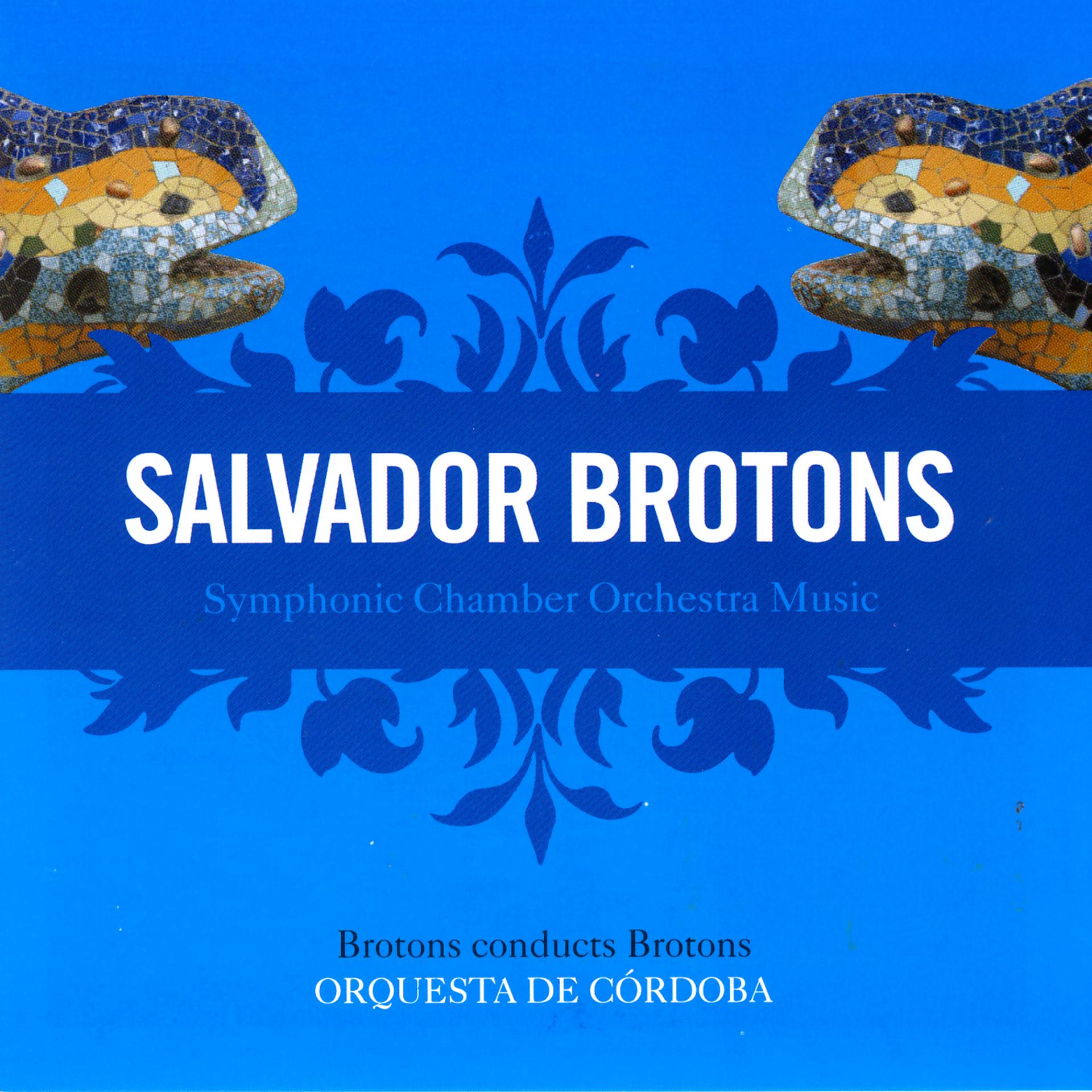 Постер альбома Salvador Brotons: Symphonic Chamber Orchestra Music