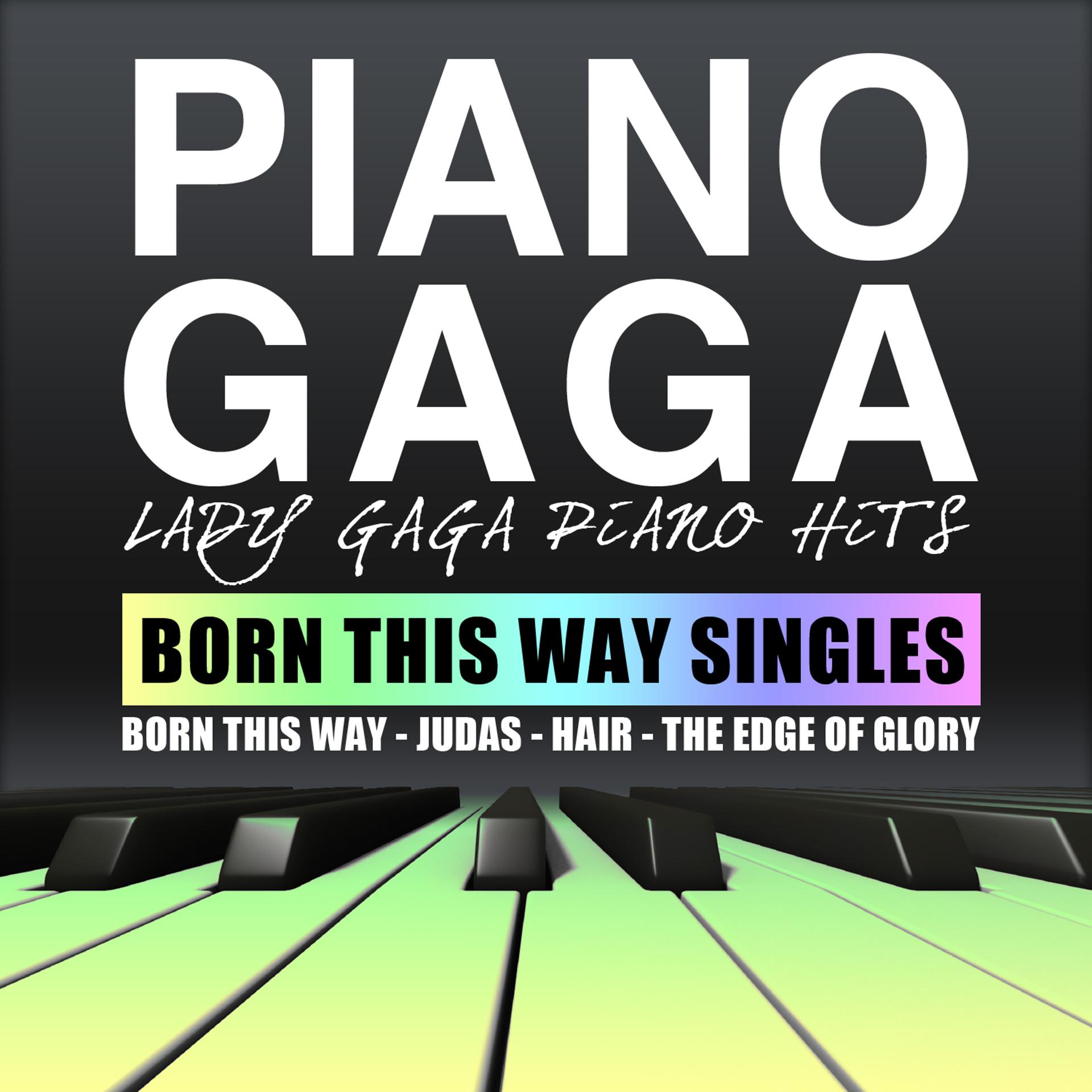 Постер альбома Lady Gaga Piano Hits (Born This Way Singles)