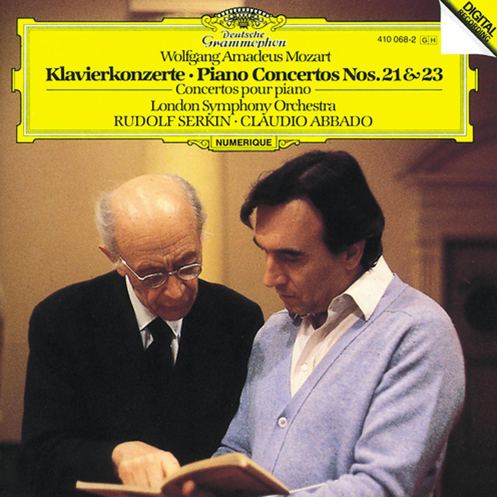 Постер альбома Mozart, W.A. : Piano Concertos Nos.21 & 23