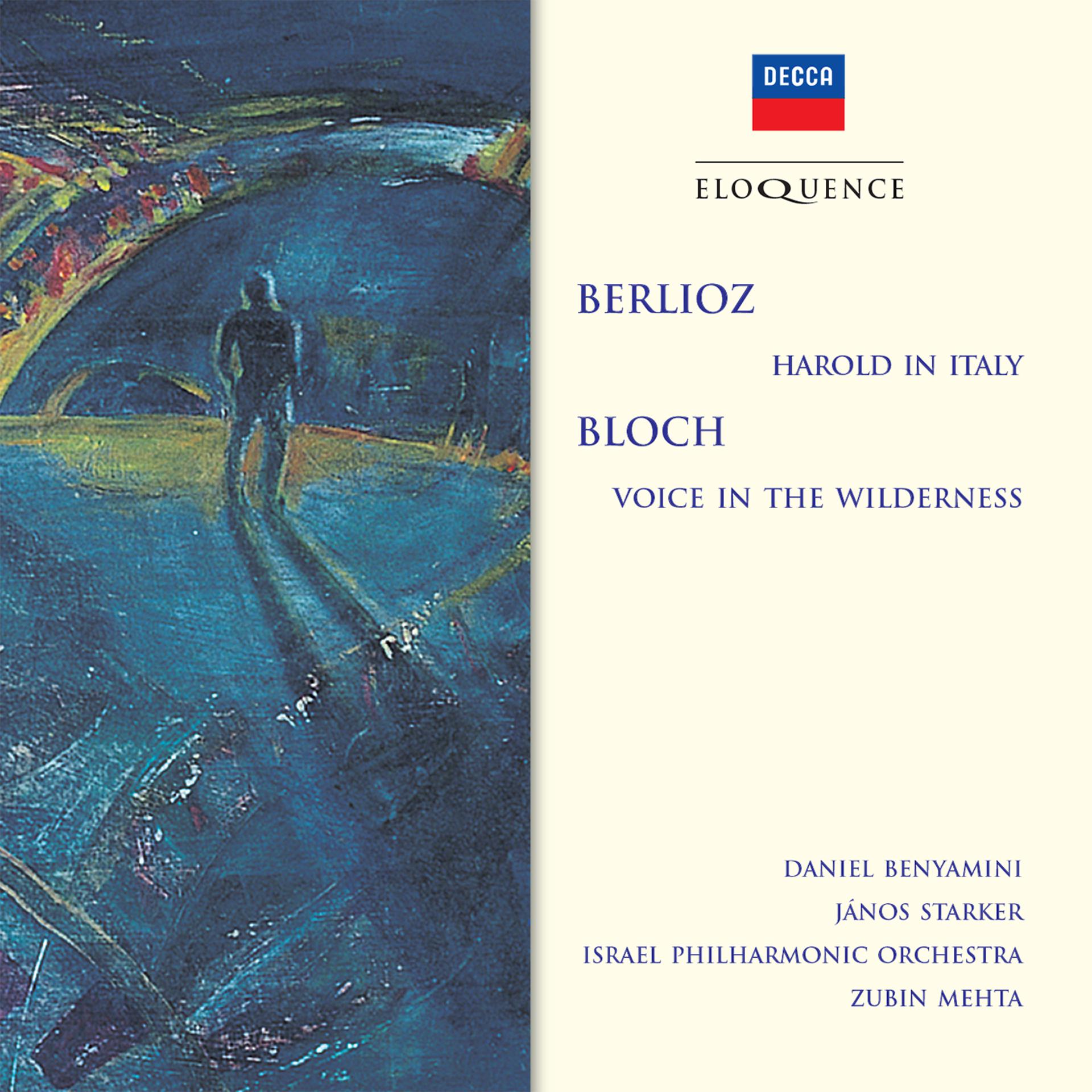 Постер альбома Berlioz: Harold In Italy; Bloch: Voice In The Wilderness