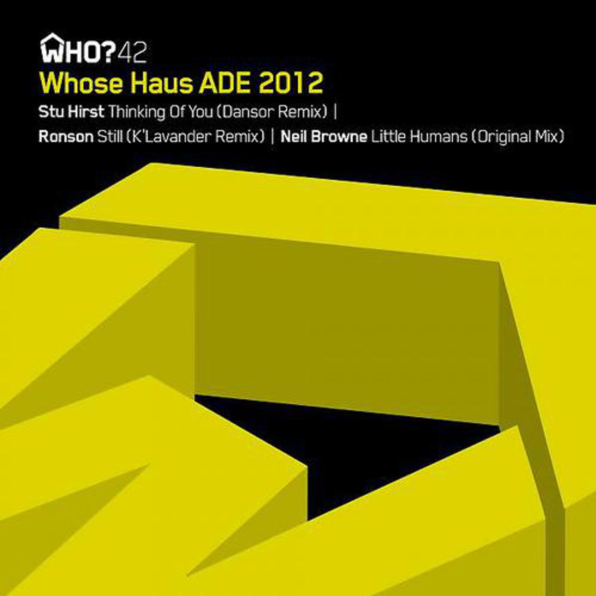 Постер альбома Whose Haus ADE 2012