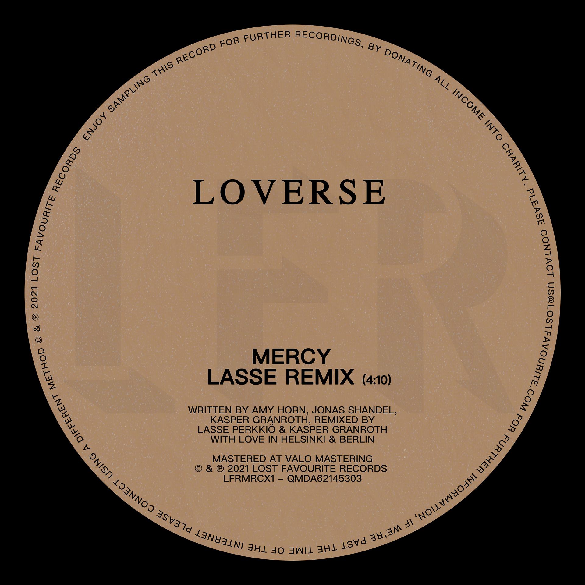 Постер альбома Mercy (Lasse Remix)