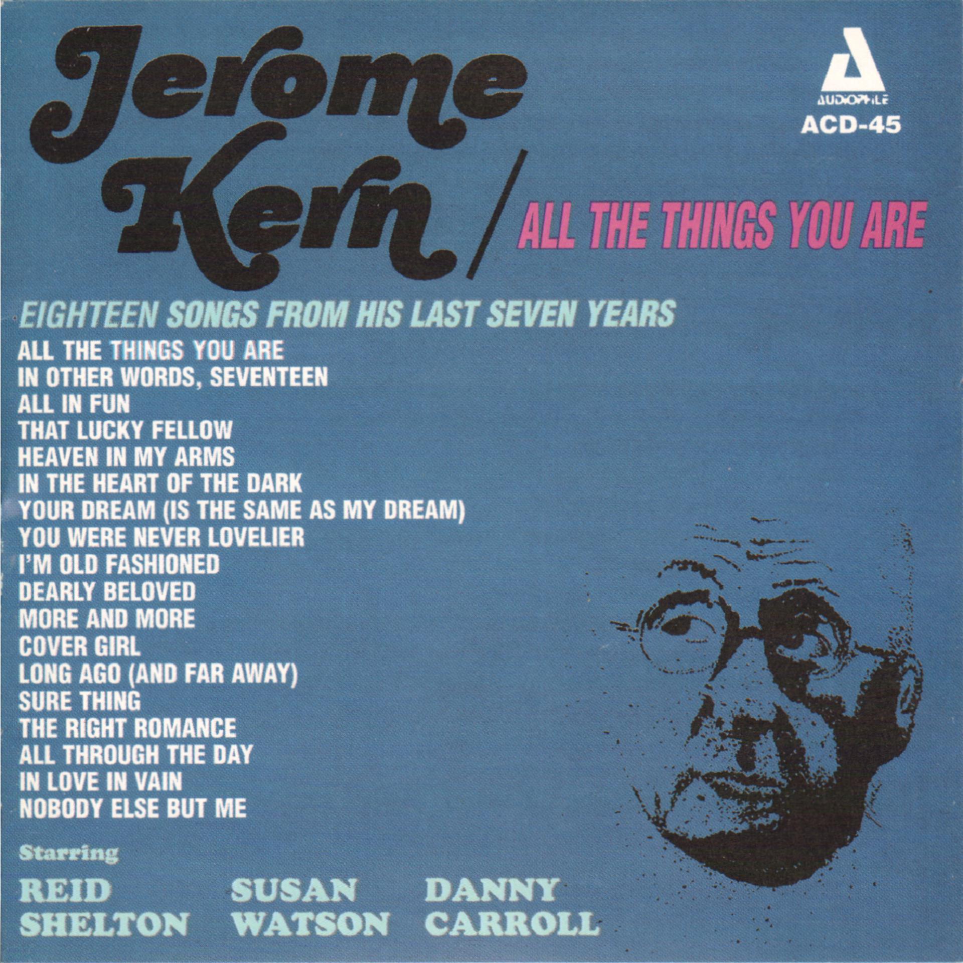 Постер альбома Jerome Kern / All the Things You Are