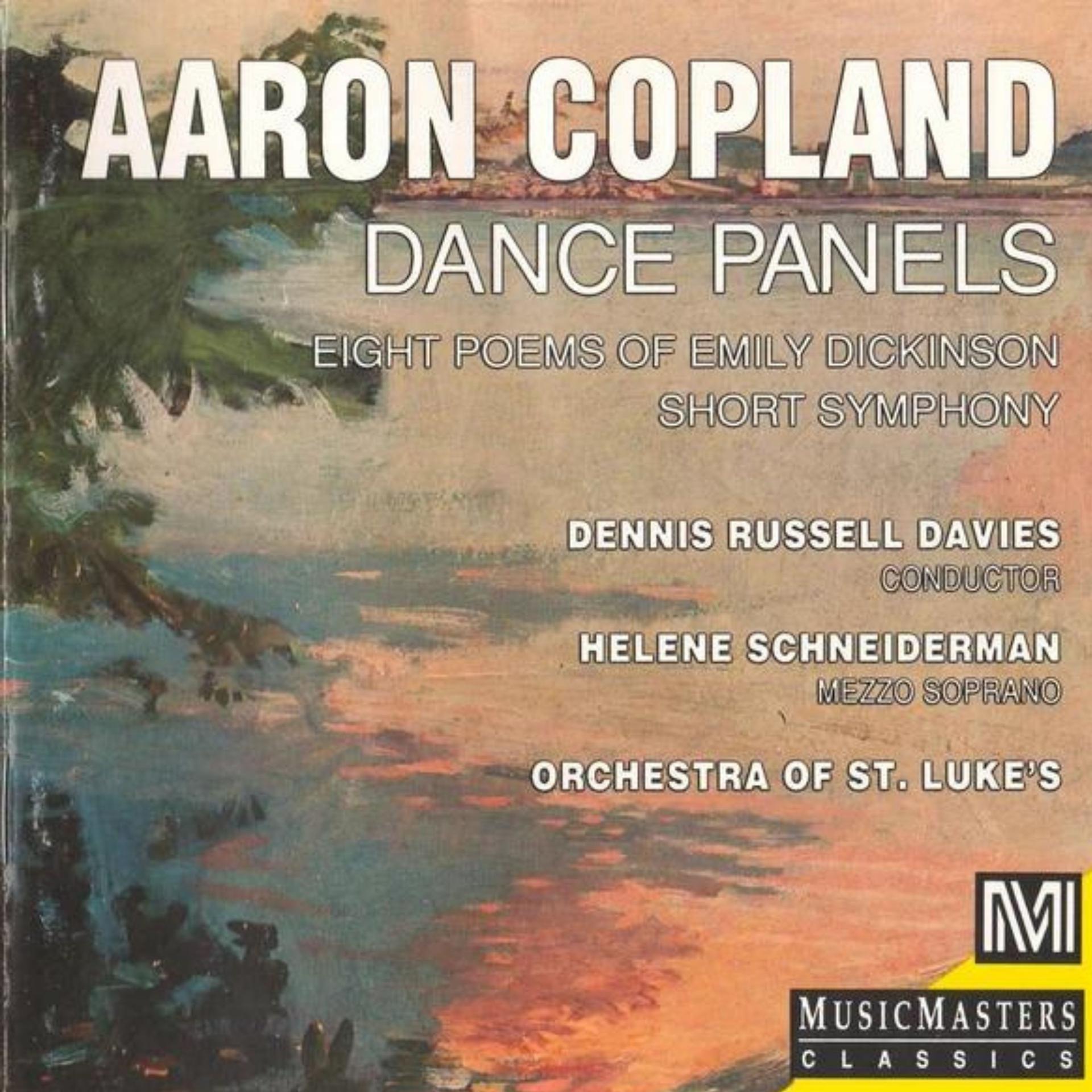 Постер альбома Copland: Dance Panels; Eight Poems of Emily Dickenson; Short Symphony