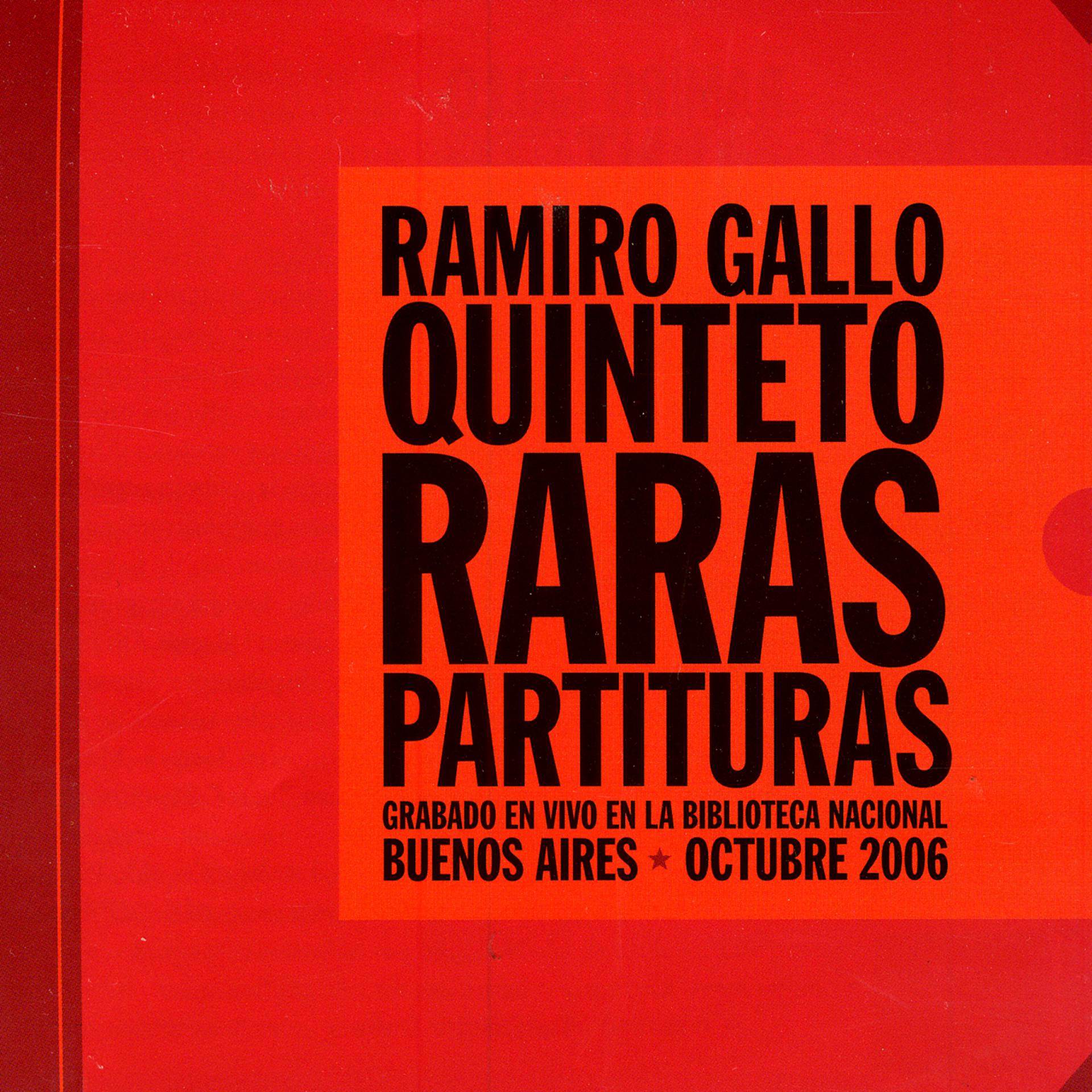 Постер альбома Raras Partituras (En Vivo)
