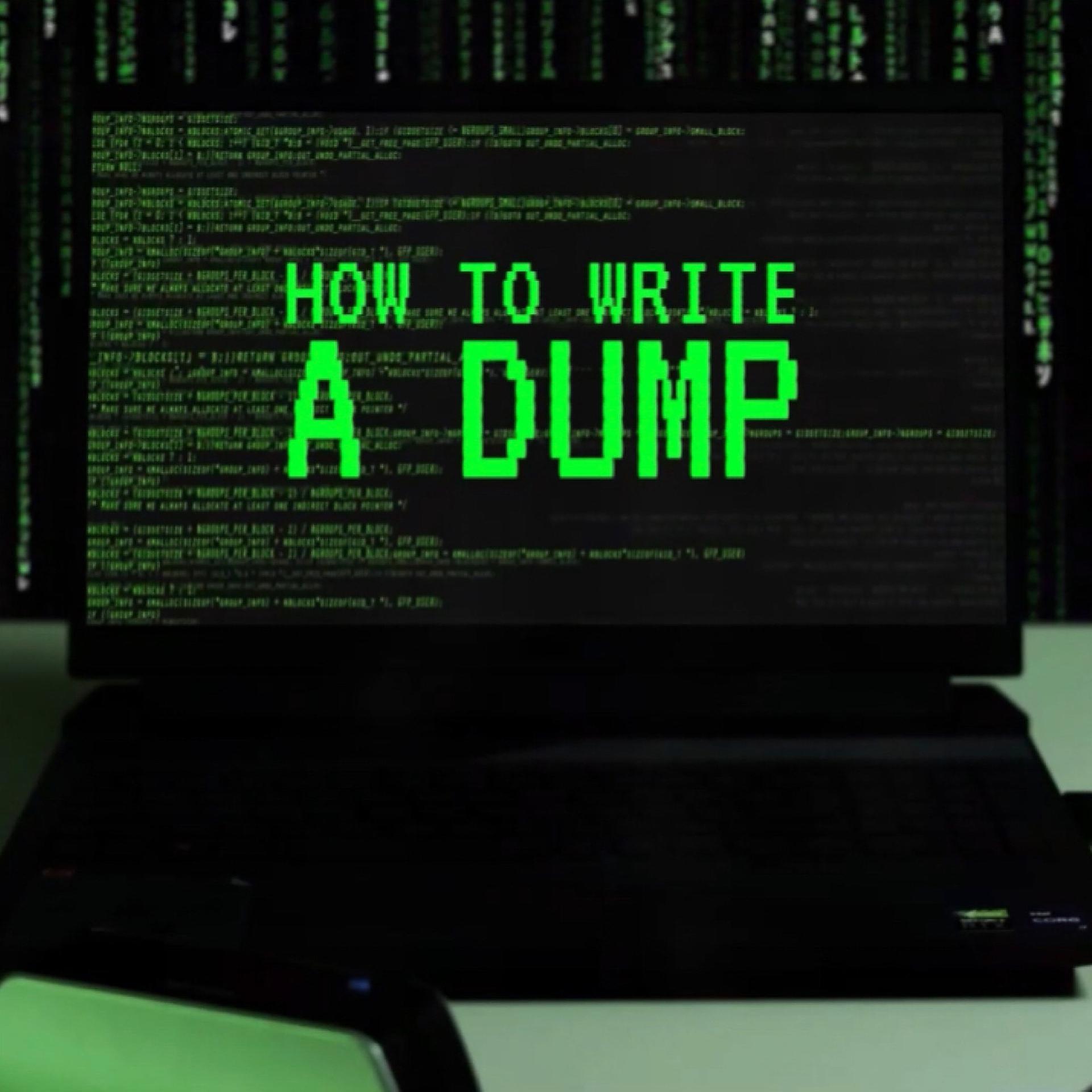 Постер альбома How to Write a Dump