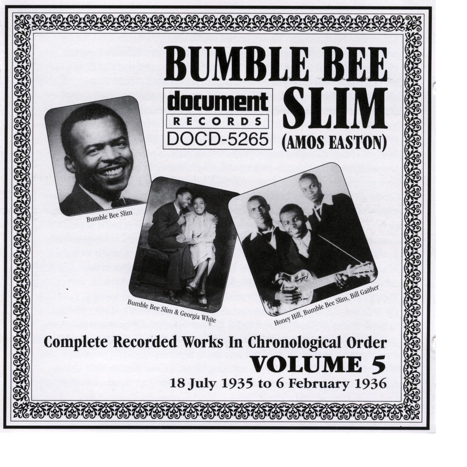 Постер альбома Bumble Bee Slim Vol. 5 1935-1936