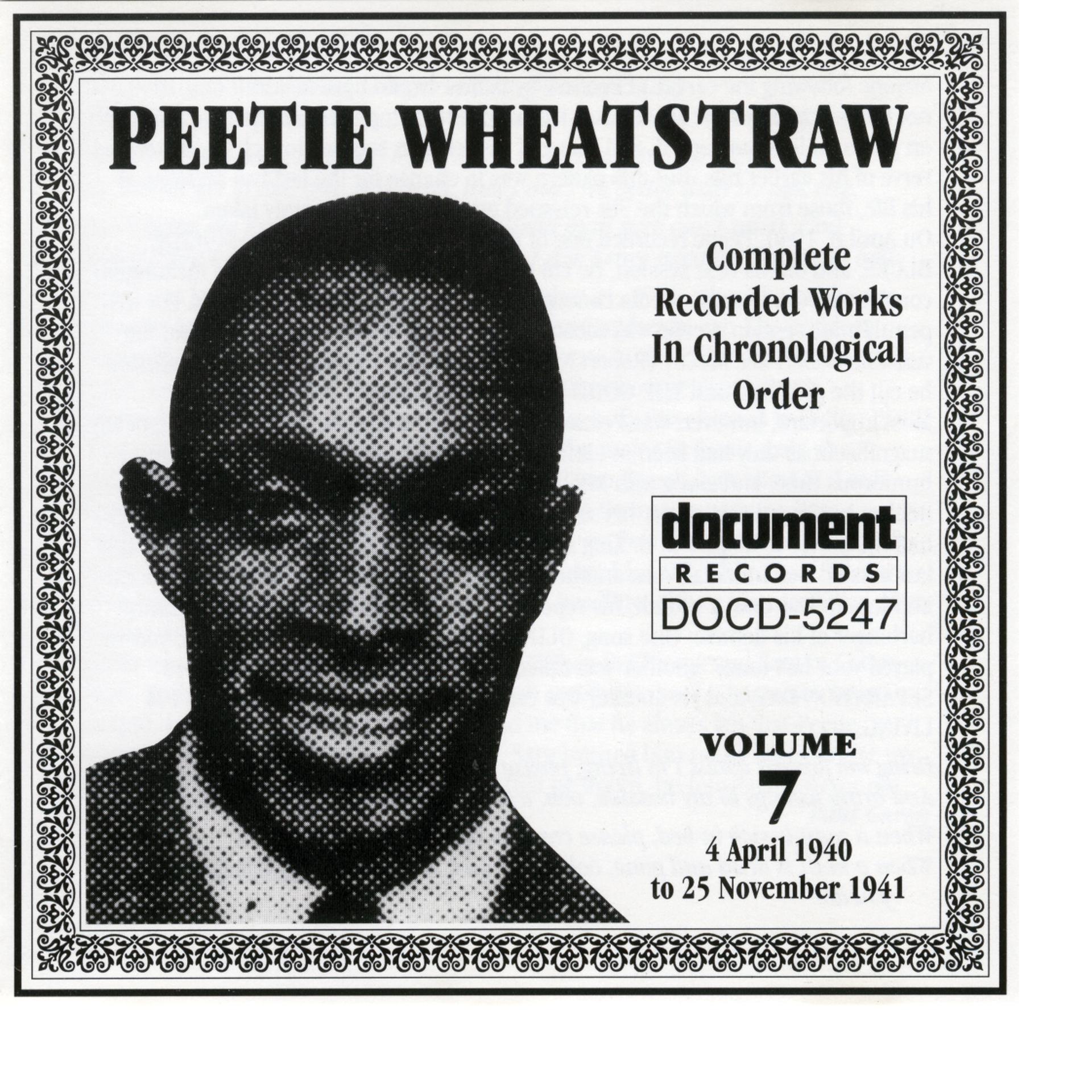 Постер альбома Peetie Wheatstraw Vol. 7 1940-1941