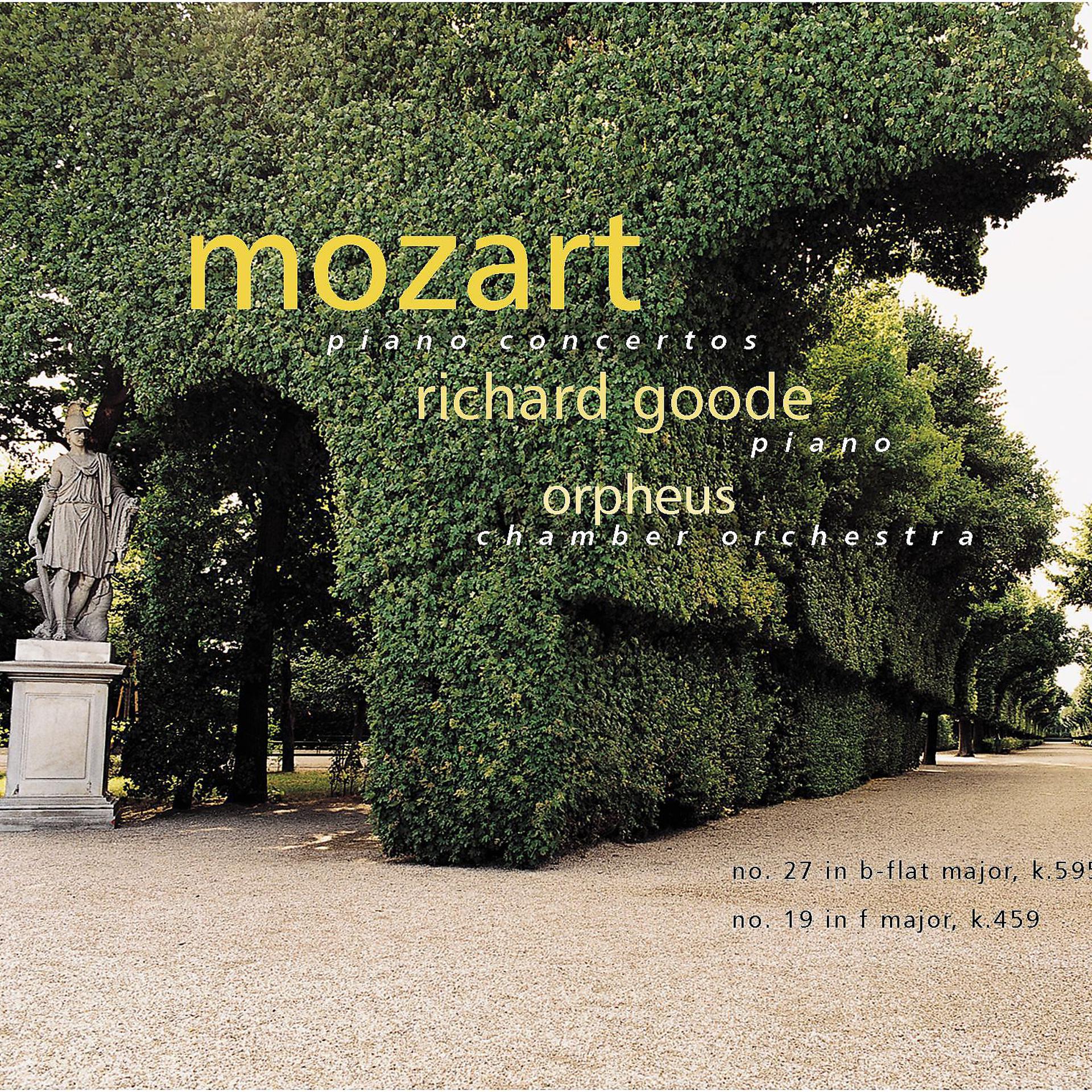 Постер альбома Mozart Piano Concertos: No. 27 in b-flat Major, K. 595; No. 19 in F Major, K. 459