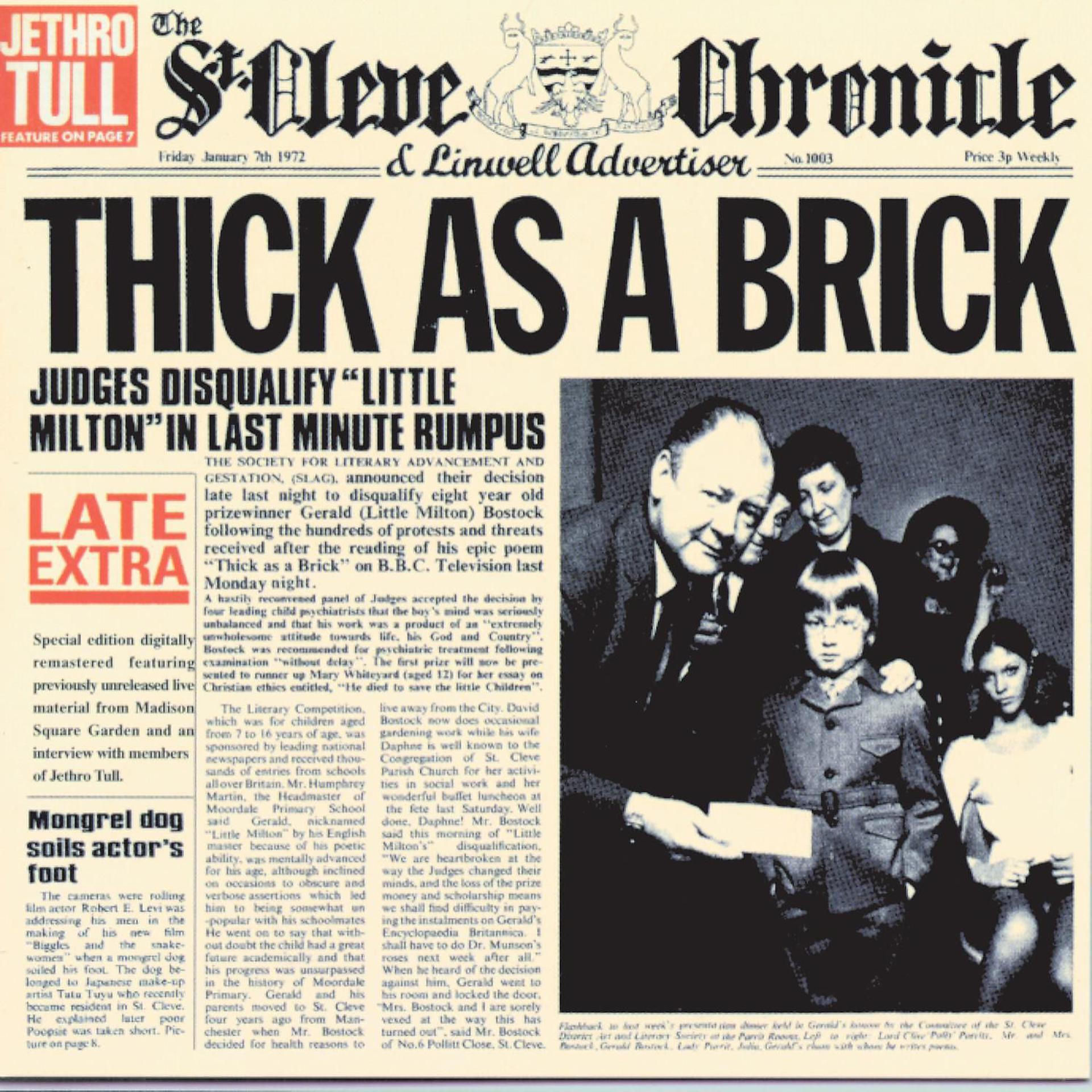 Постер альбома Thick as a Brick