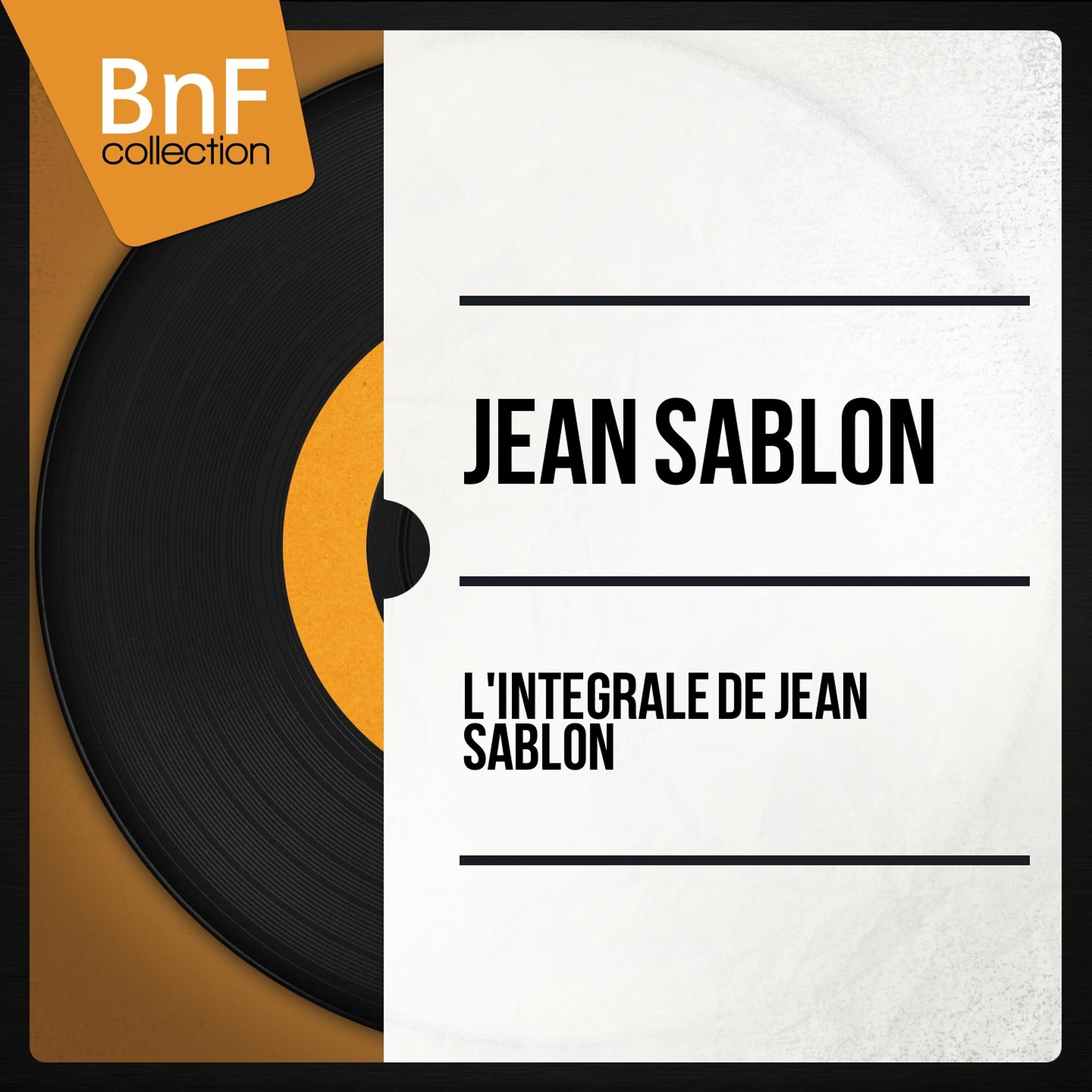 Постер альбома L'intégrale de Jean Sablon (Mono Version)