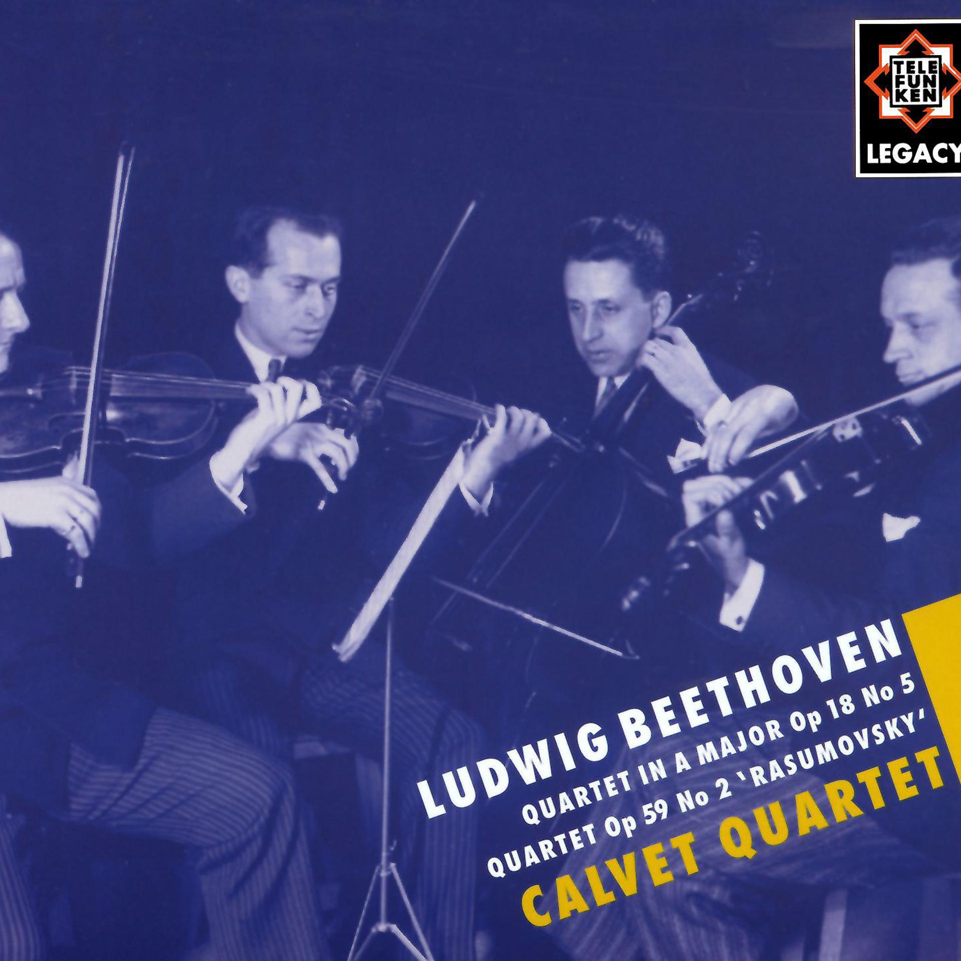 Постер альбома Beethoven : String Quartets Nos 5 & 8 - Telefunken Legacy