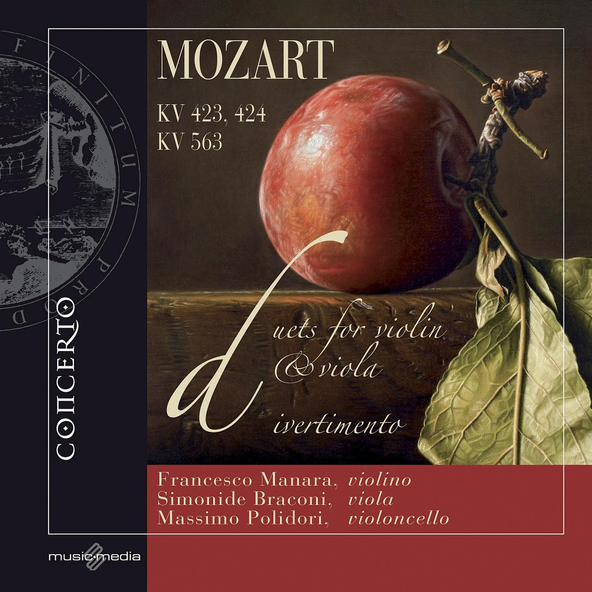 Постер альбома Mozart: duetti per violino e viola - divertimento