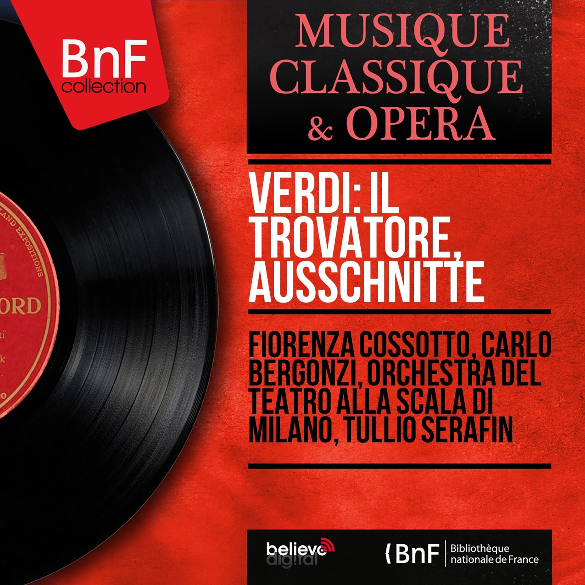 Постер альбома Verdi: Il trovatore, Ausschnitte (Stereo Version)