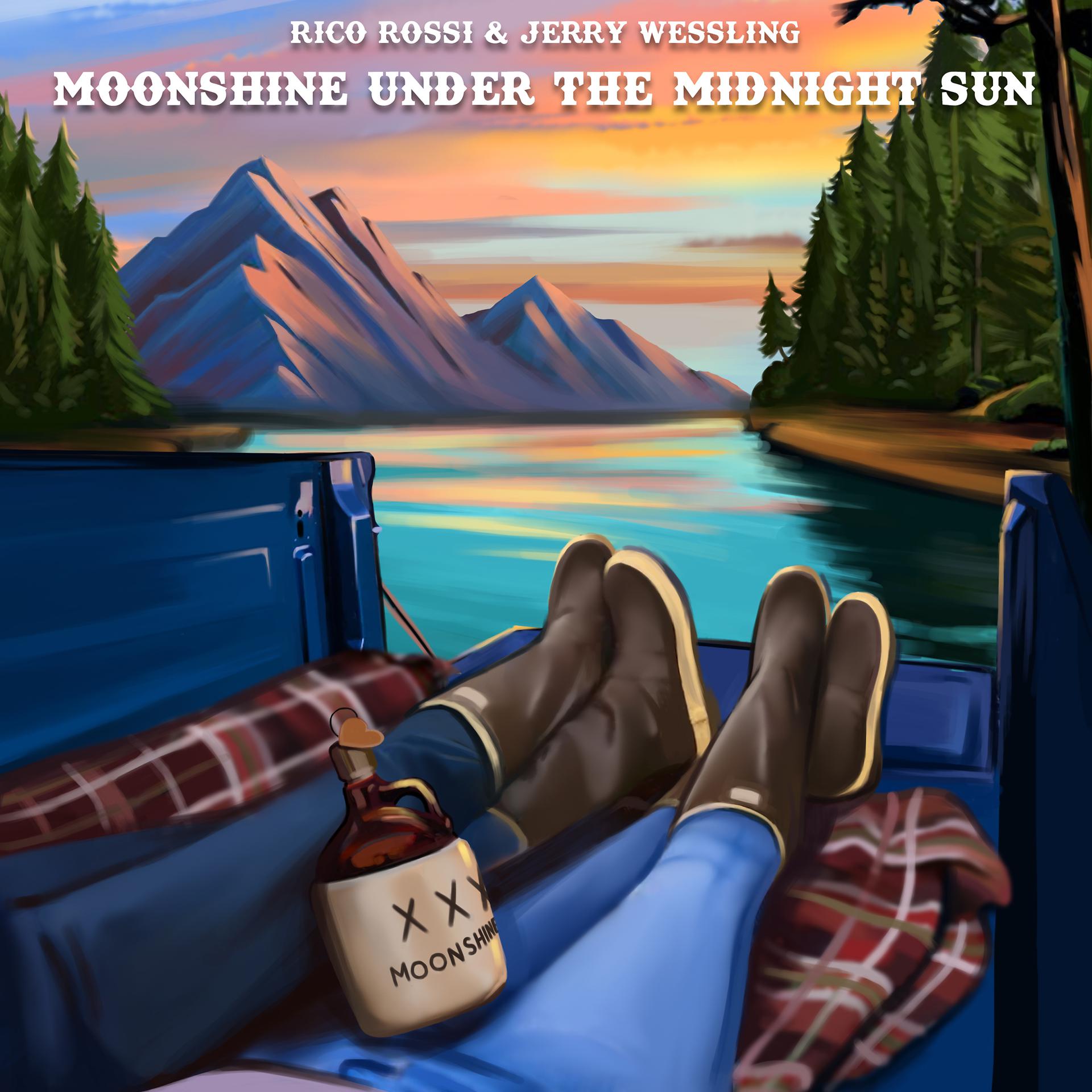 Постер альбома Moonshine Under The Midnight Sun (feat. Jerry Wessling)
