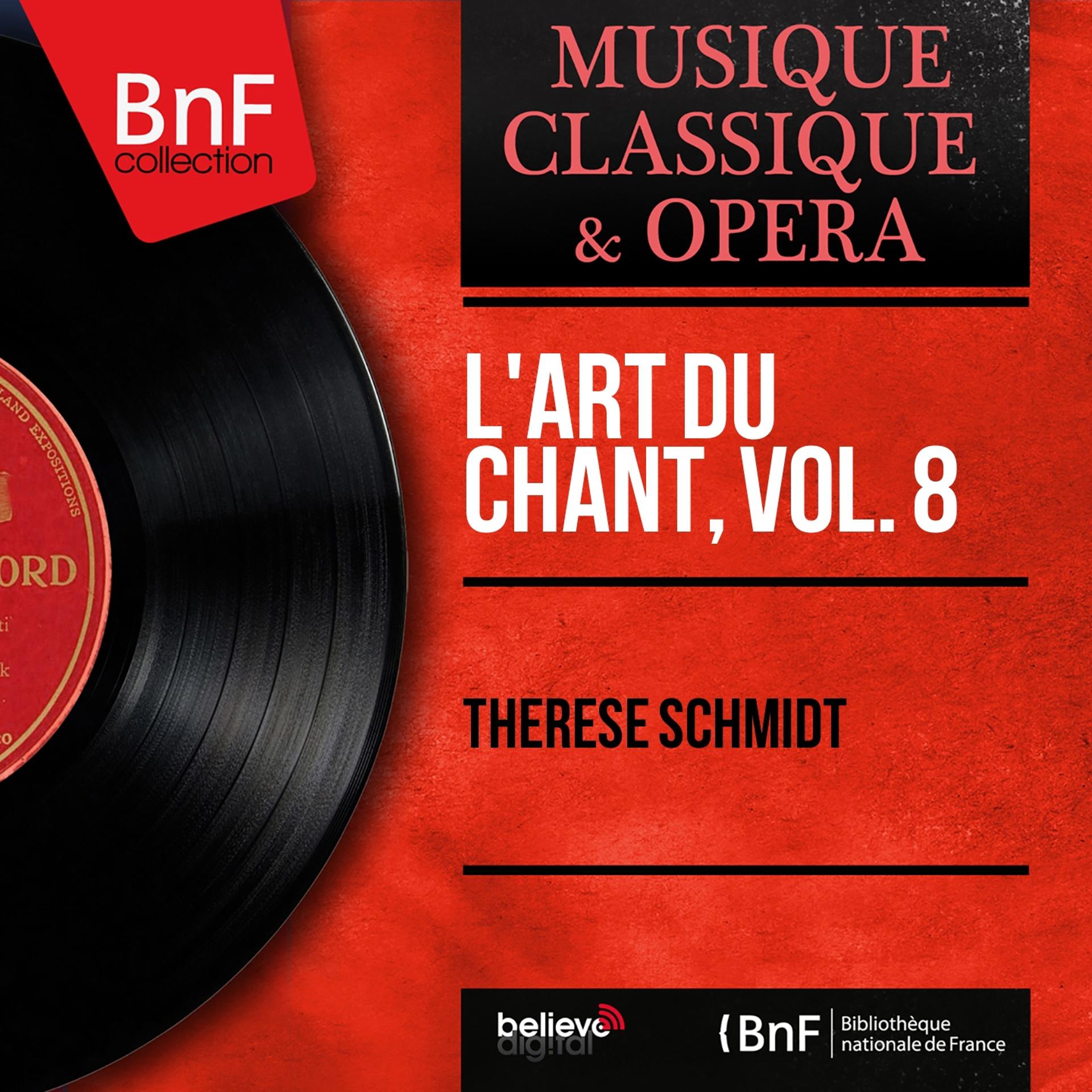 Постер альбома L'art du chant, vol. 8 (Mono Version)