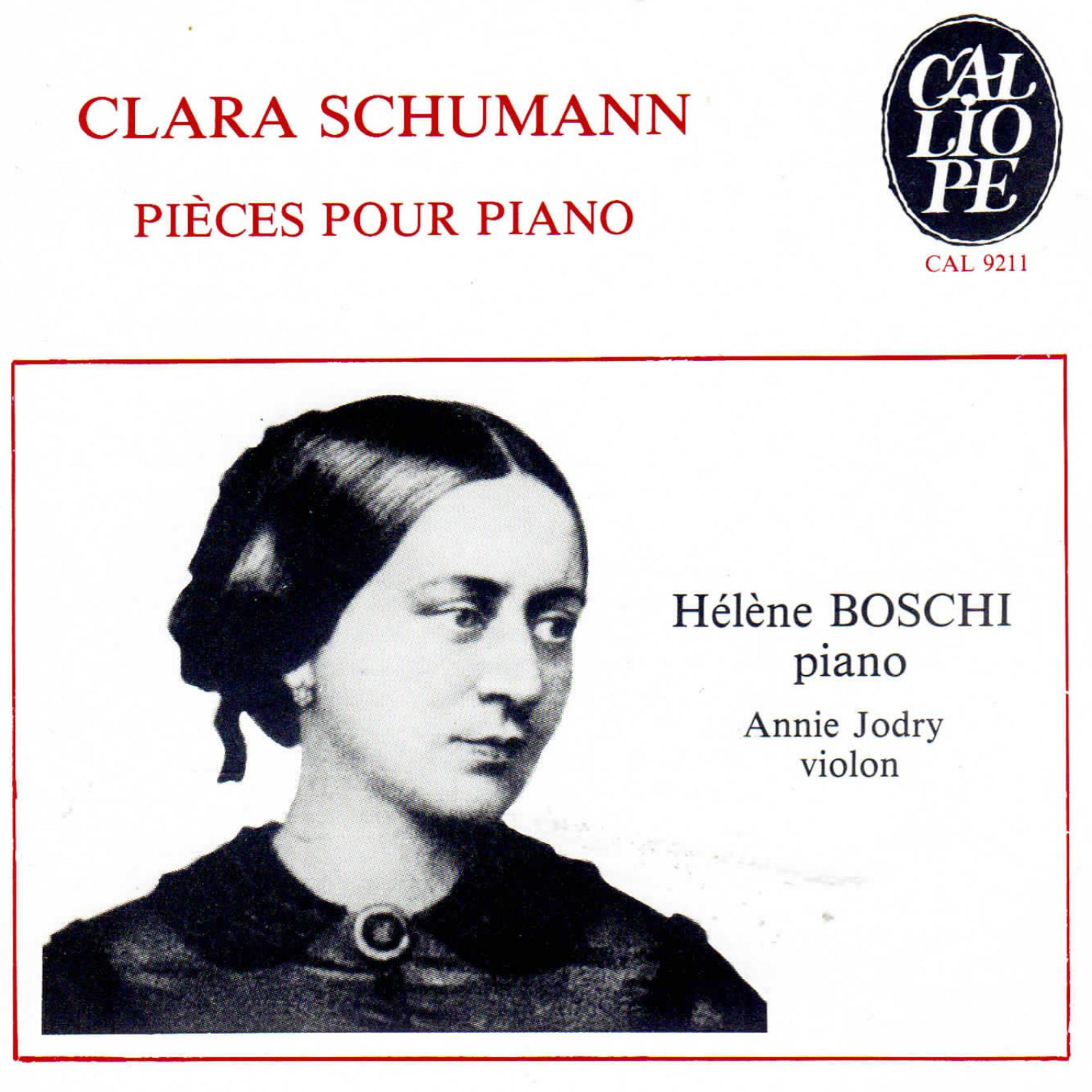 Постер альбома Clara Schumann: Pièces pour piano