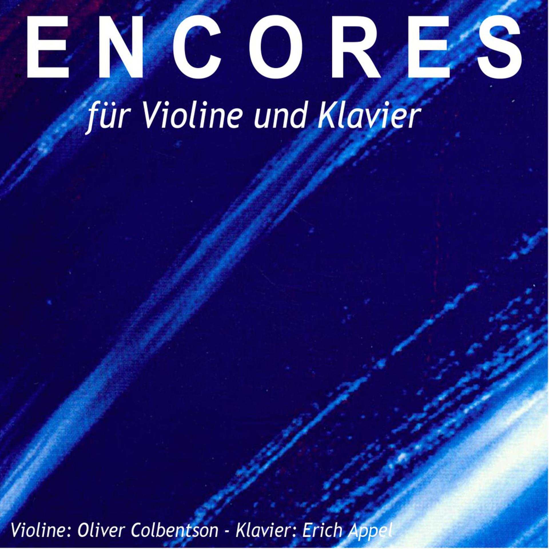 Постер альбома Encores für Violine und Klavier