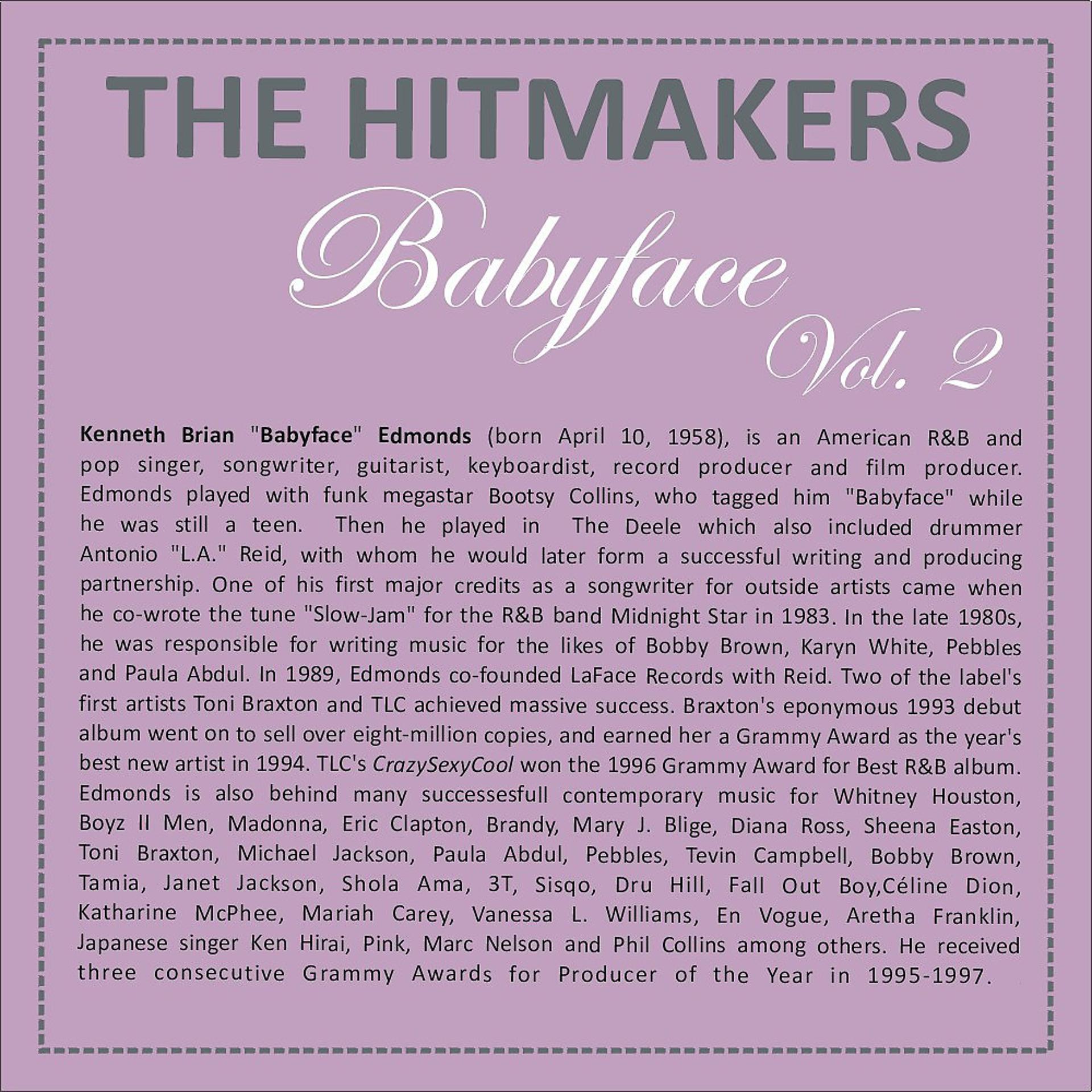 Постер альбома Hits Written by Babyface, Vol. 2