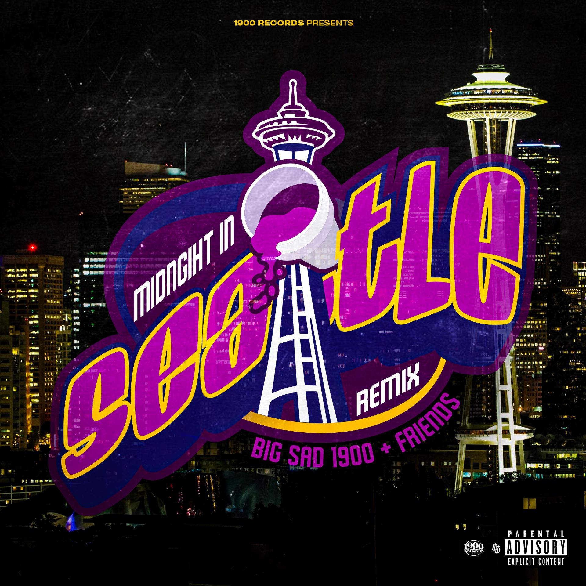Постер альбома Midnight In Seattle (Remix) [feat. Lil Boof, Tuda, Tha Baby, Its Pz, SteevO & JiggaCity]