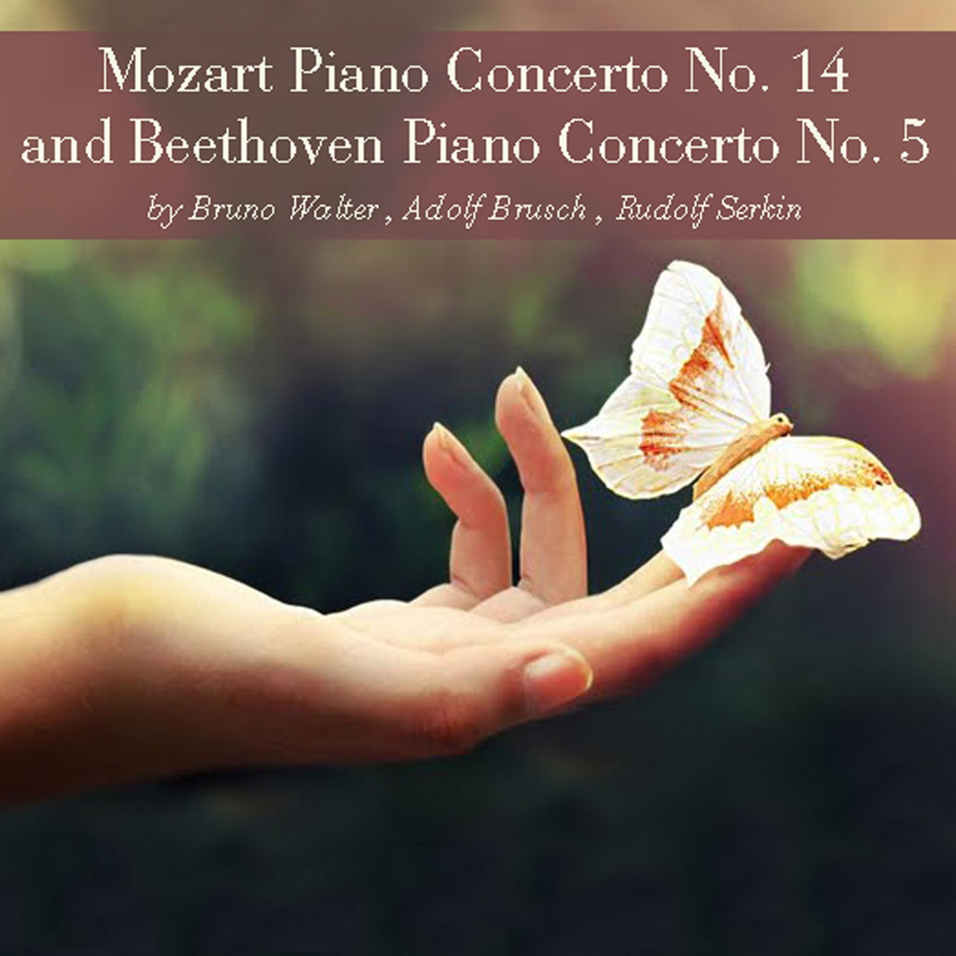 Постер альбома Mozart: Piano Concerto No. 14 - Beethoven: Piano Concerto No. 5