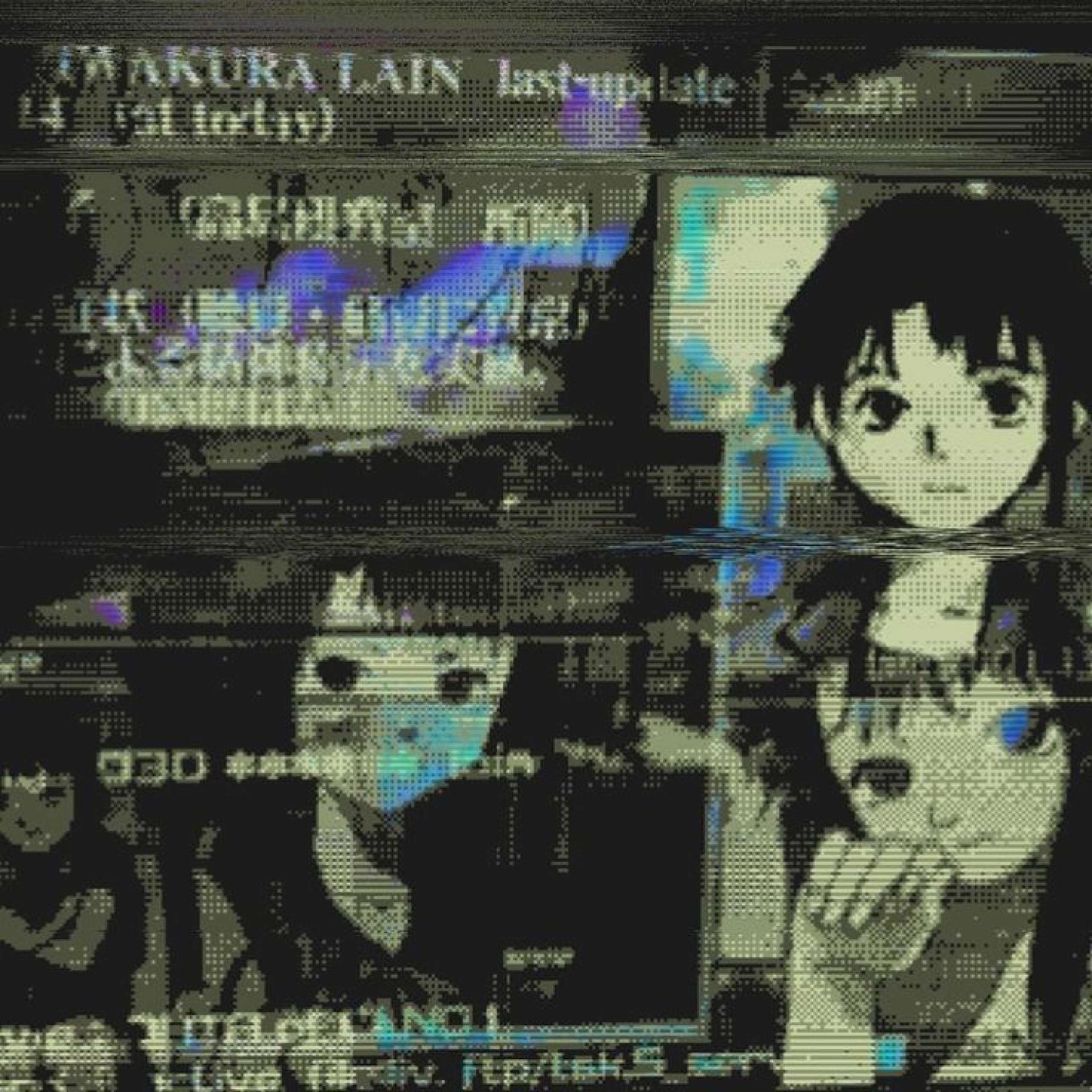 Постер альбома l a i n / 幻想を壊す v. 4 / animecore, breakcore