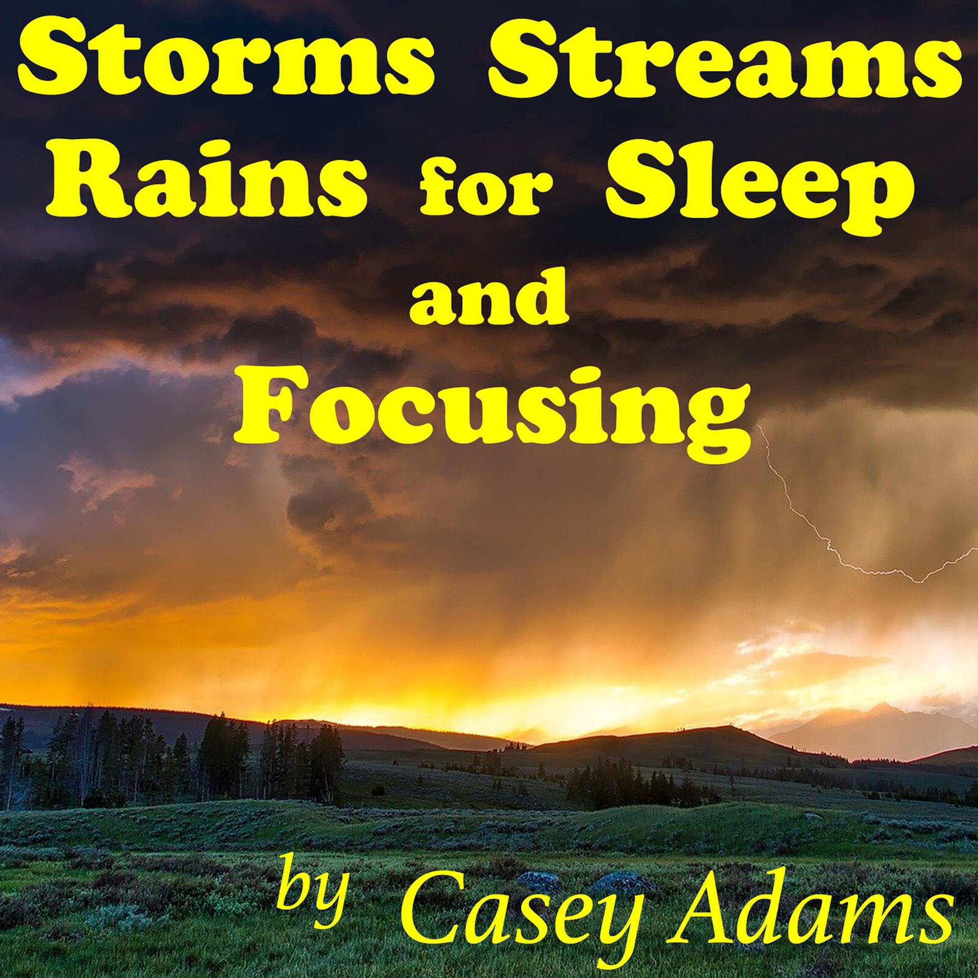 Постер альбома Storms Streams Rain for Sleep and Focusing