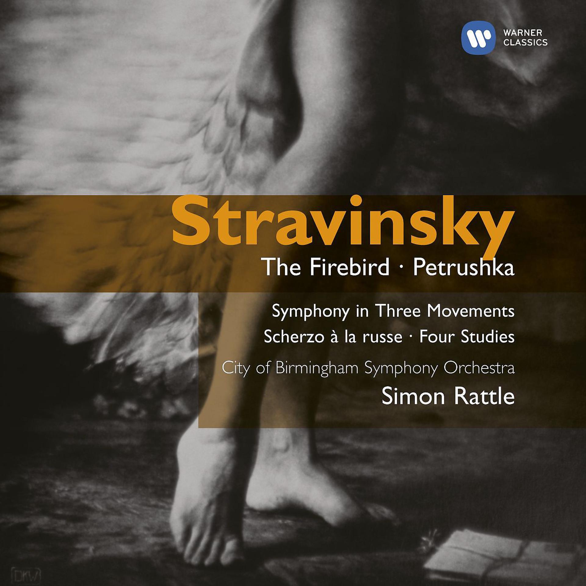 Постер альбома Stravinsky: The Firebird, Petrushka, Symphony in Three Movements, Scherzo à la russe & Four Studies