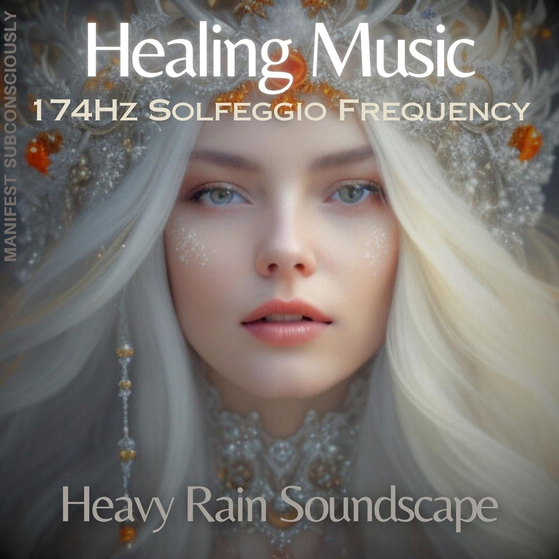 Постер альбома Healing Music (174hz Solfeggio Frequency) [Heavy Rain Soundscape]