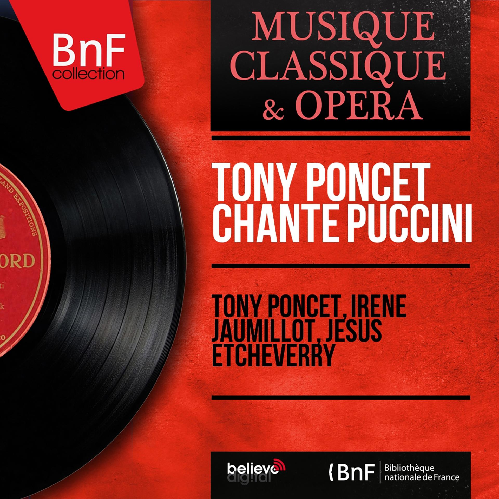 Постер альбома Tony Poncet chante Puccini (Stereo Version)