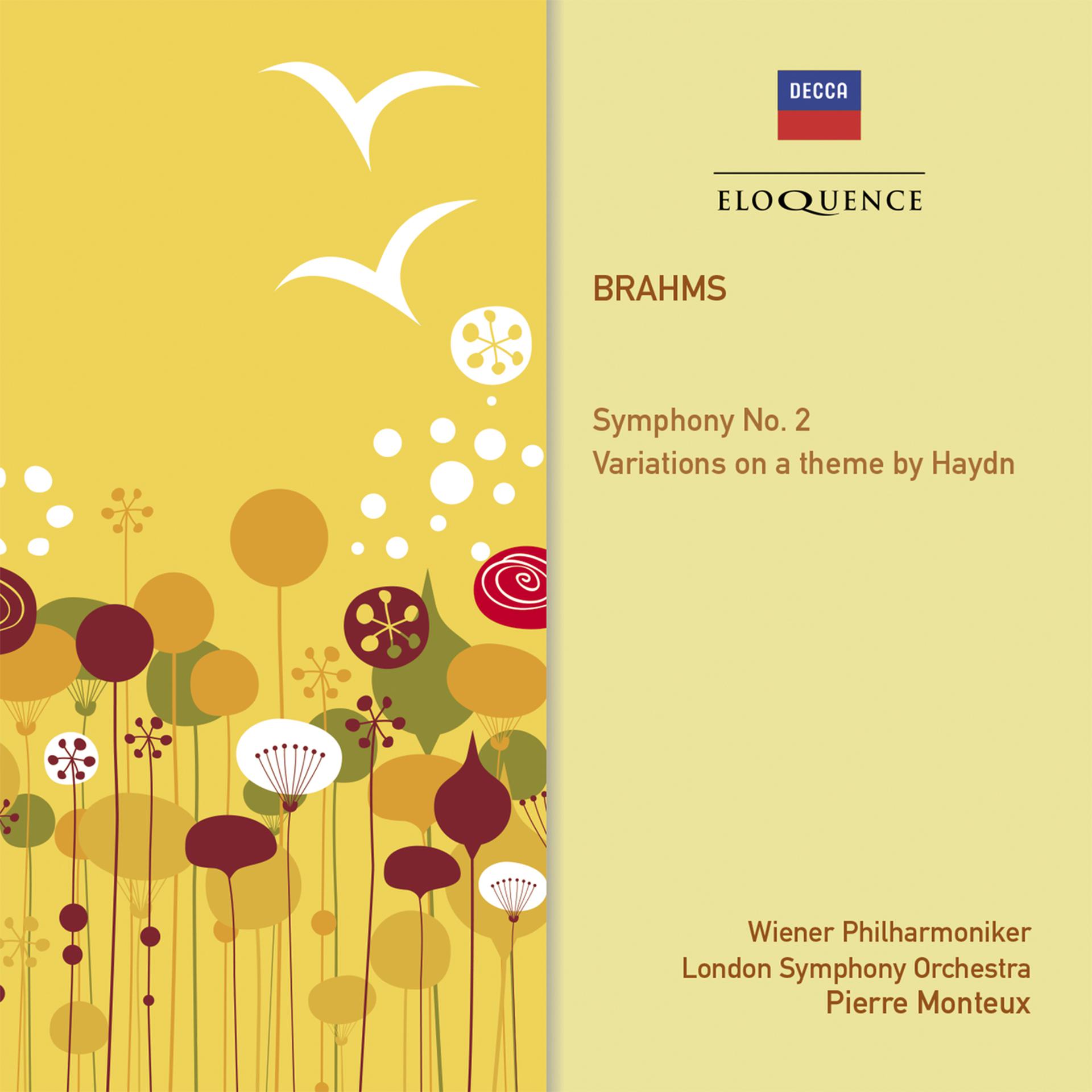 Постер альбома Brahms: Symphony No. 2; Variations On A Theme By Haydn