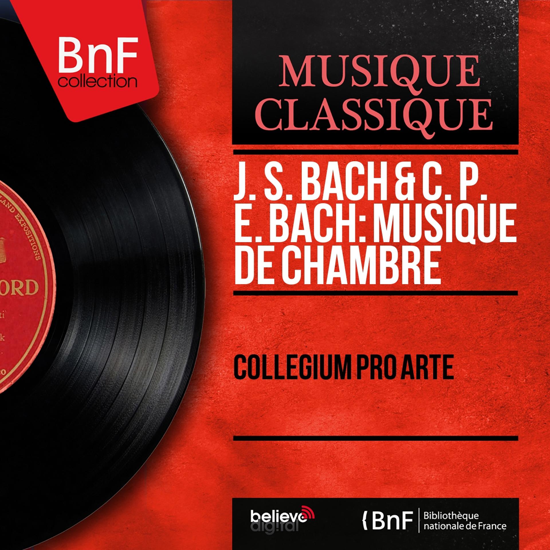 Постер альбома J. S. Bach & C. P. E. Bach: Musique de chambre (Mono Version)
