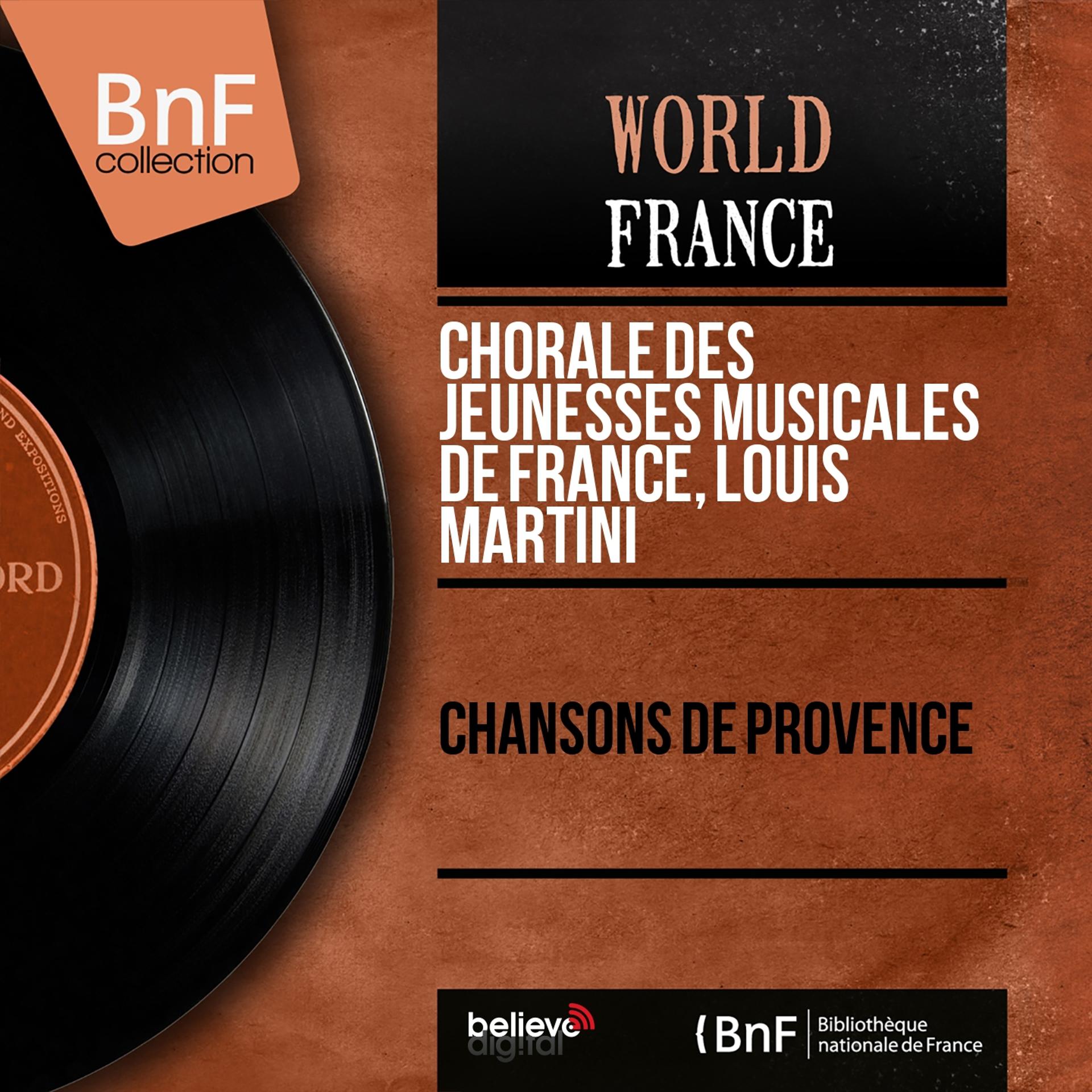 Постер альбома Chansons de Provence (Mono Version)